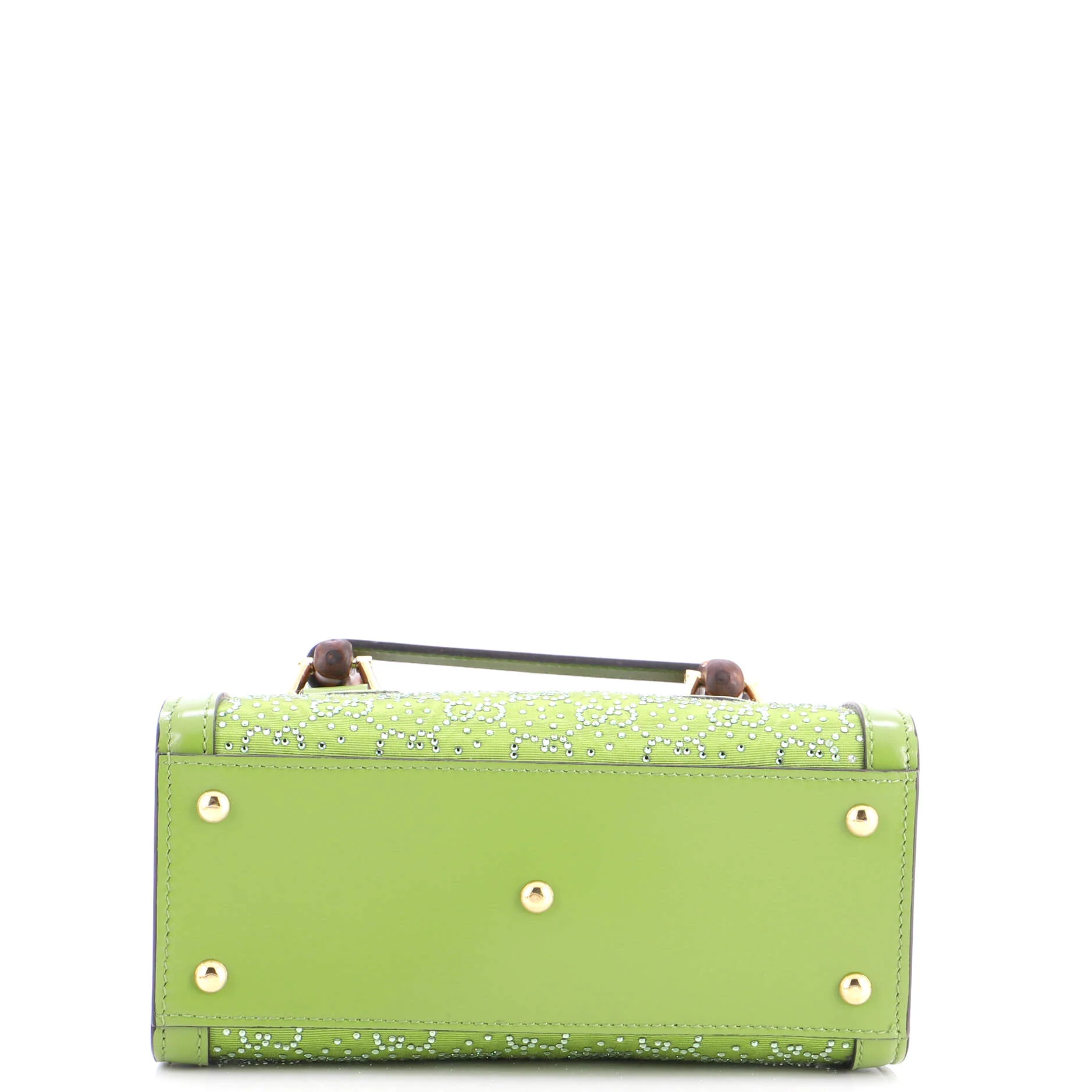 Diana NM Bamboo Handle Tote Crystal Embellished GG Canvas Mini - Image 4