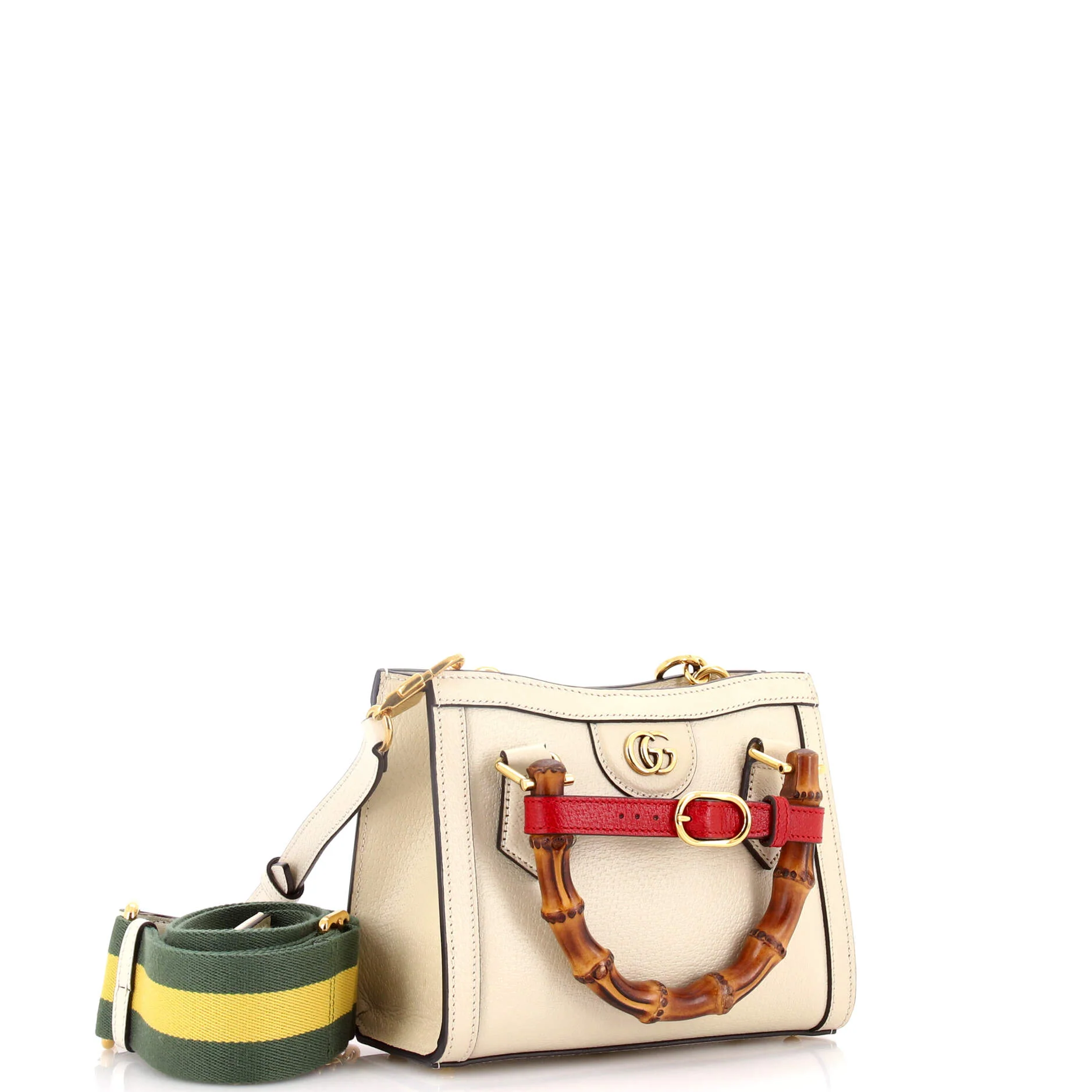 Diana NM Bamboo Handle Tote Leather Mini - Image 3