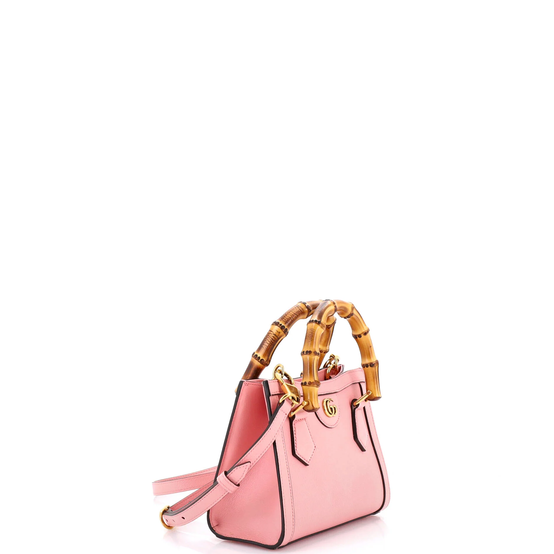 Diana NM Bamboo Handle Tote Leather Mini - Image 2