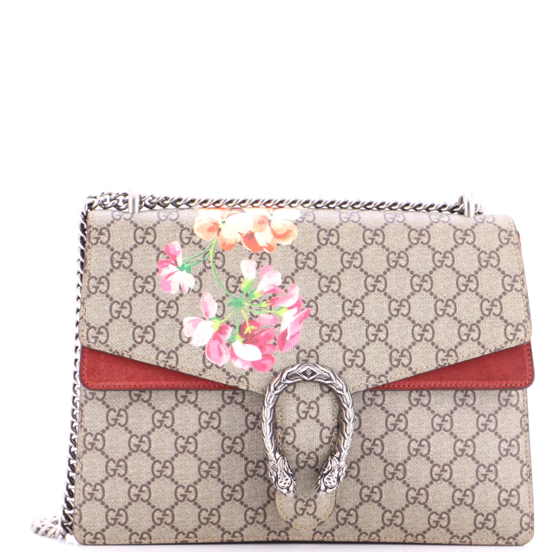 Dionysus Bag Blooms Print GG Coated Canvas Medium