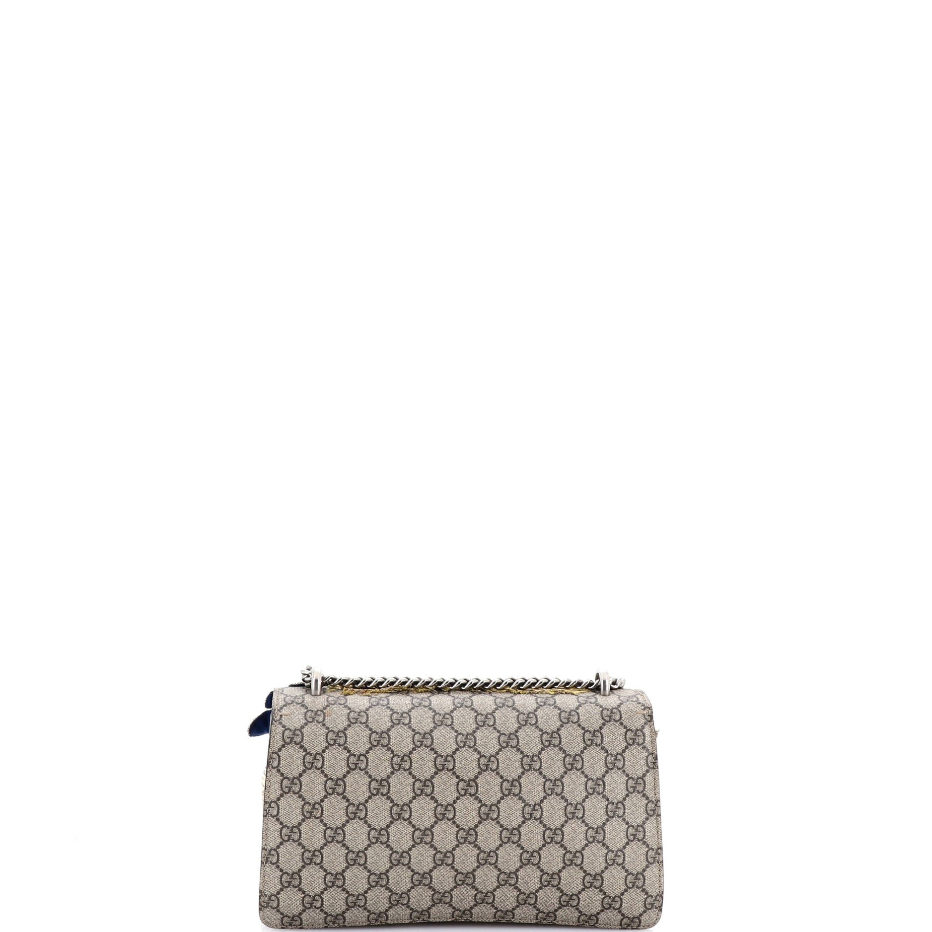 Dionysus Bag Embroidered GG Coated Canvas with Python Small - Image 3