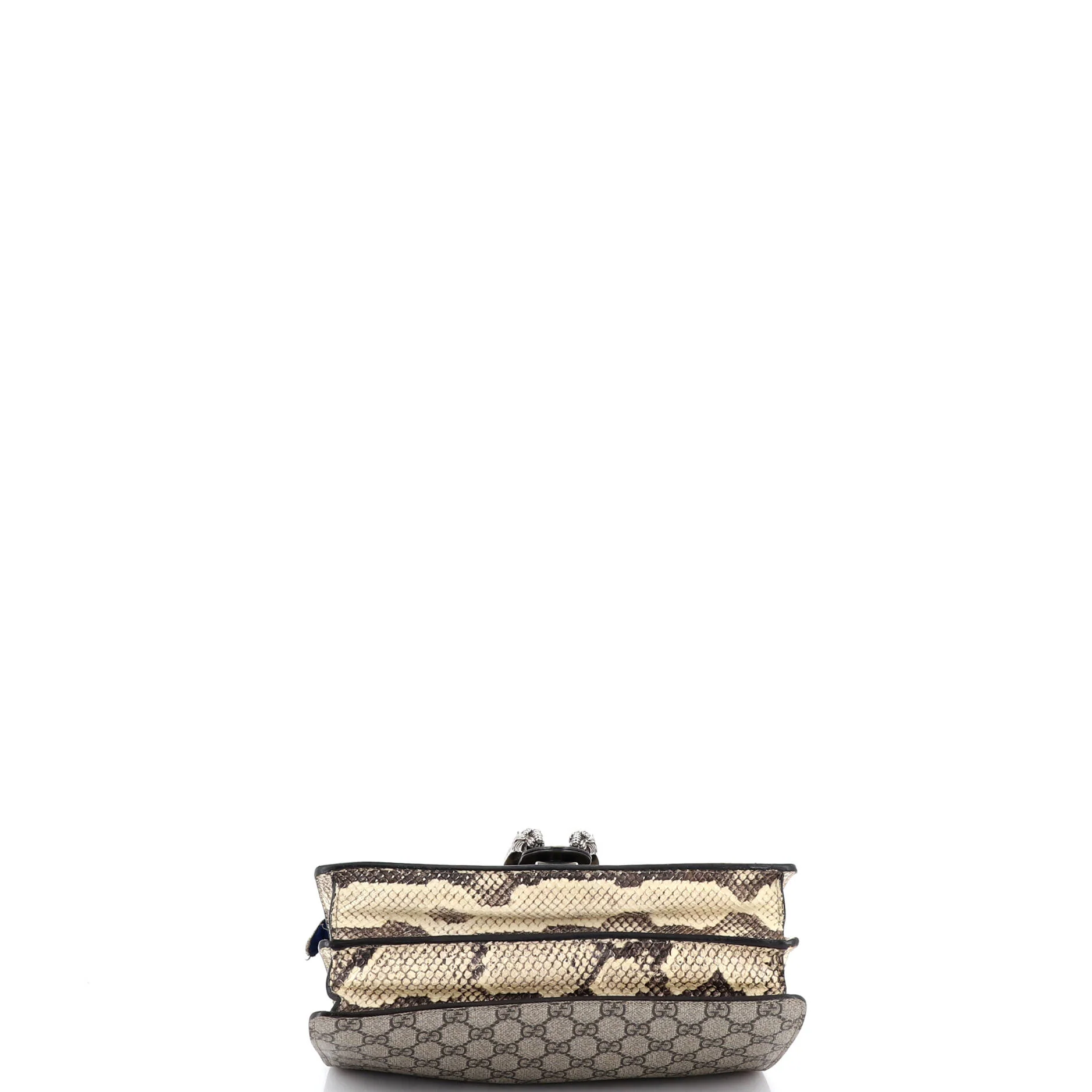 Dionysus Bag Embroidered GG Coated Canvas with Python Small - Image 4