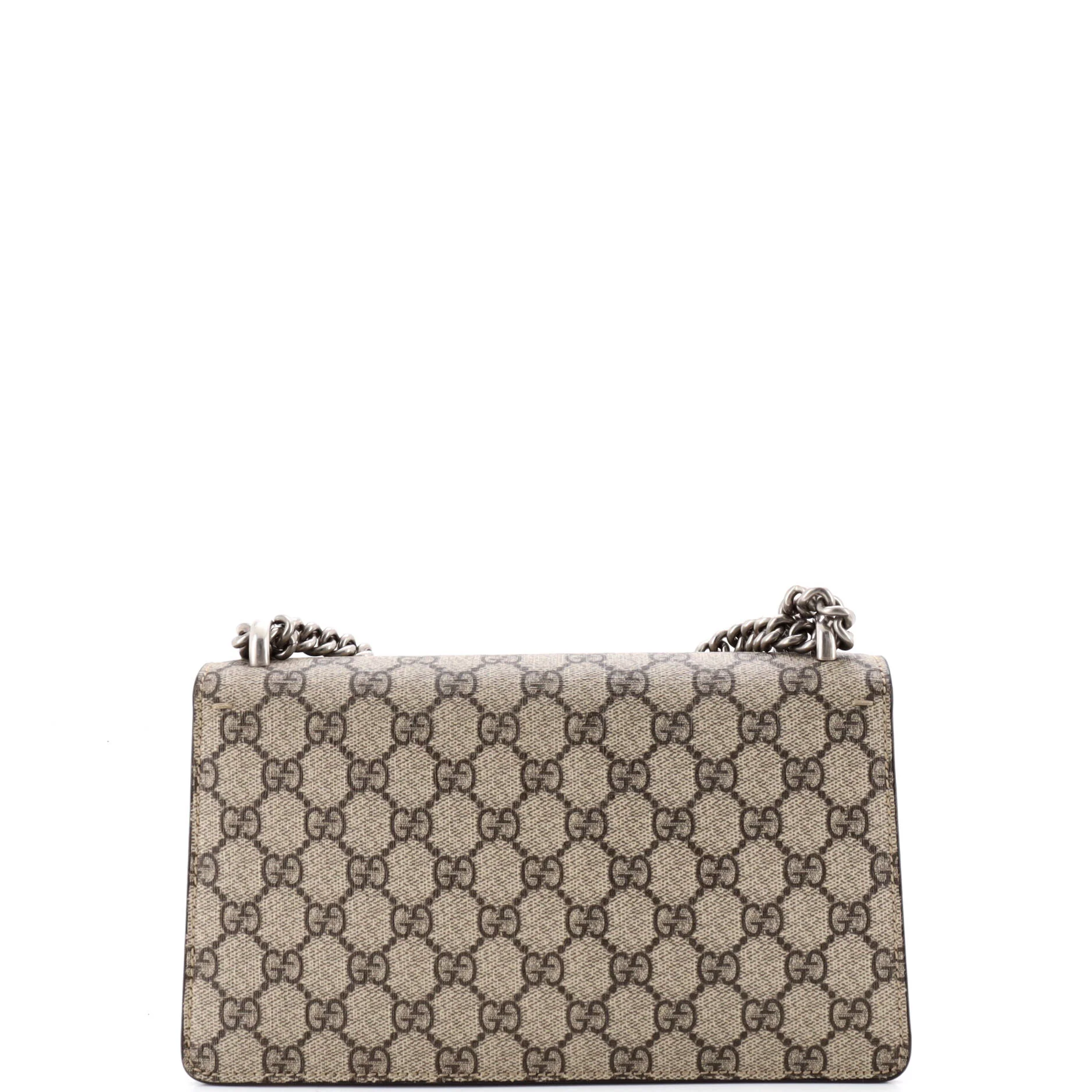 Dionysus Bag GG Coated Canvas with Crystal Embellished Metal Small - Image 3