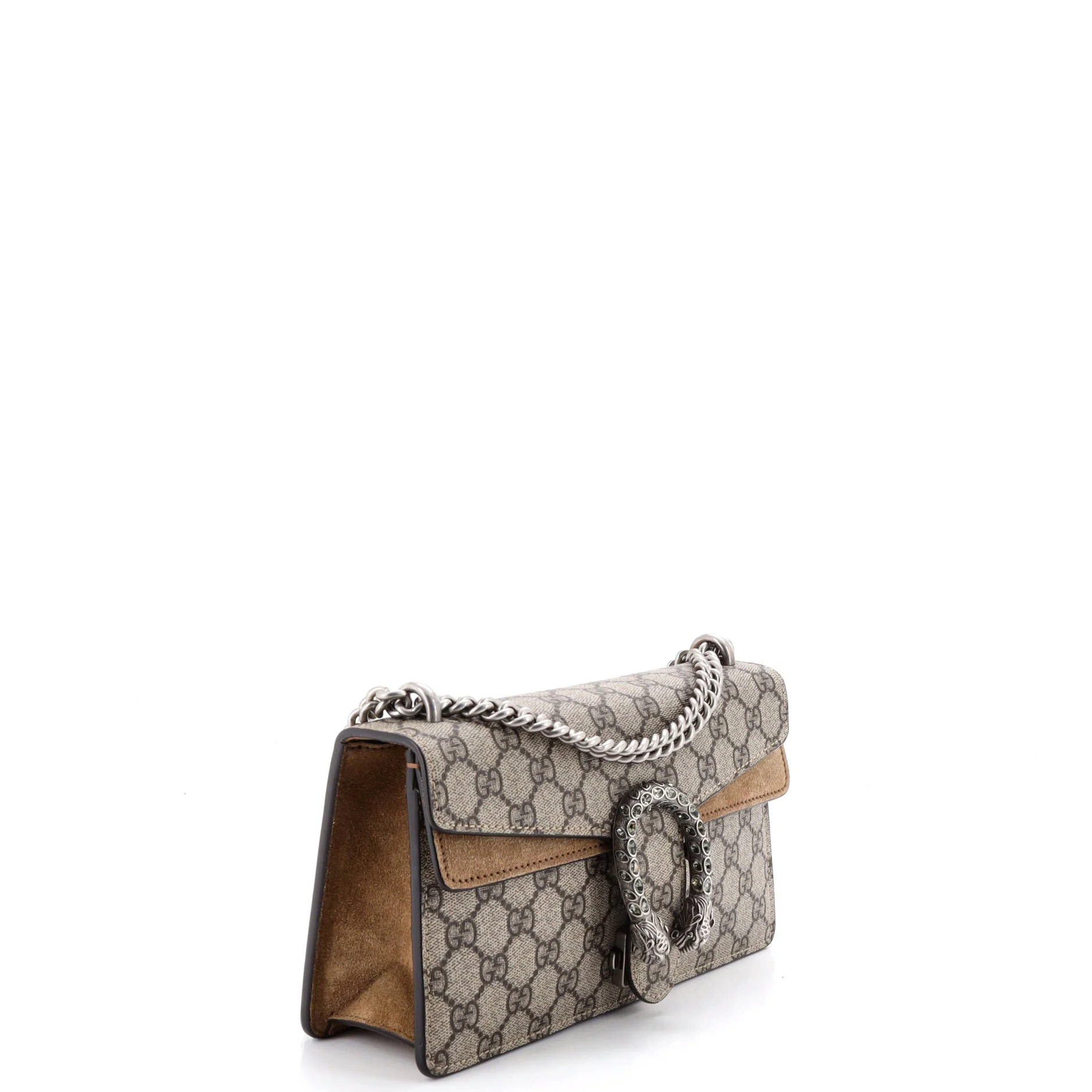 Dionysus Bag GG Coated Canvas with Crystal Embellished Metal Small - Image 2