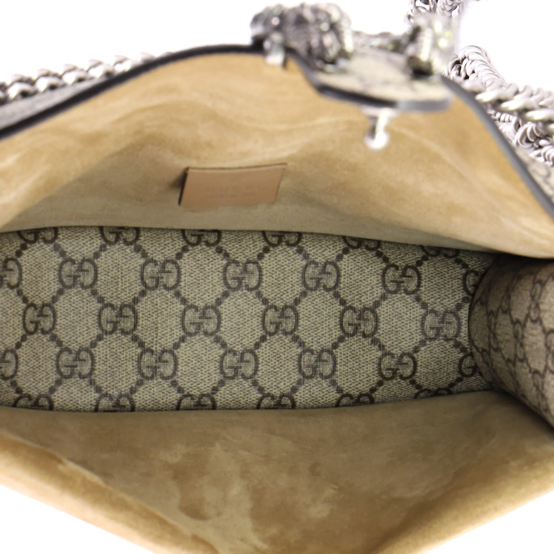 Dionysus Bag GG Coated Canvas with Crystal Embellished Metal Small - Image 5