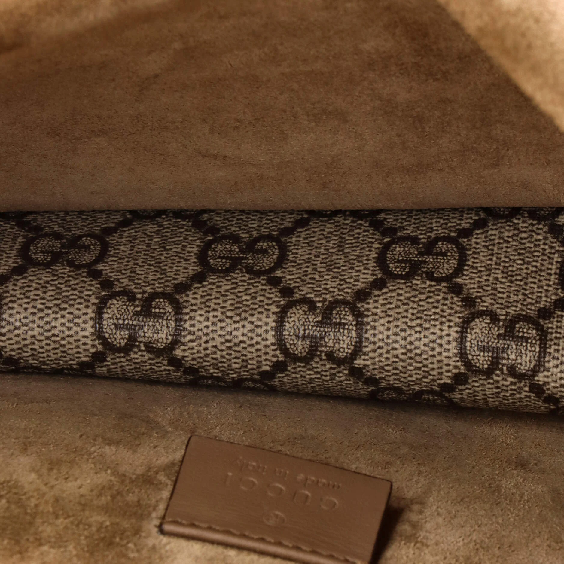 Dionysus Bag GG Coated Canvas with Crystal Embellished Metal Small - Image 5
