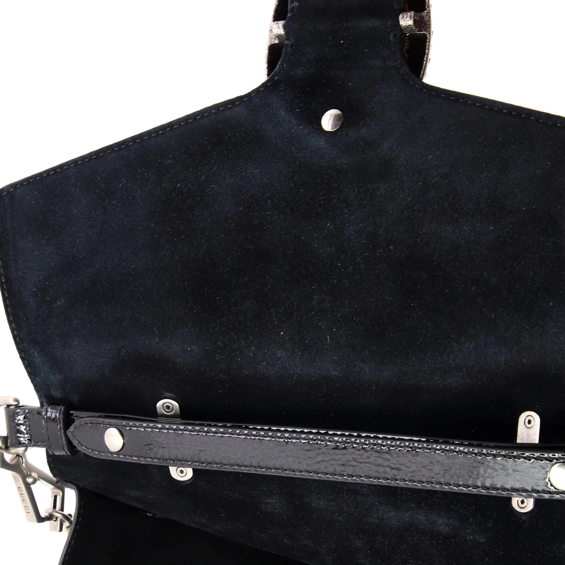 Dionysus Convertible Top Handle Bag Patent Medium - Image 7