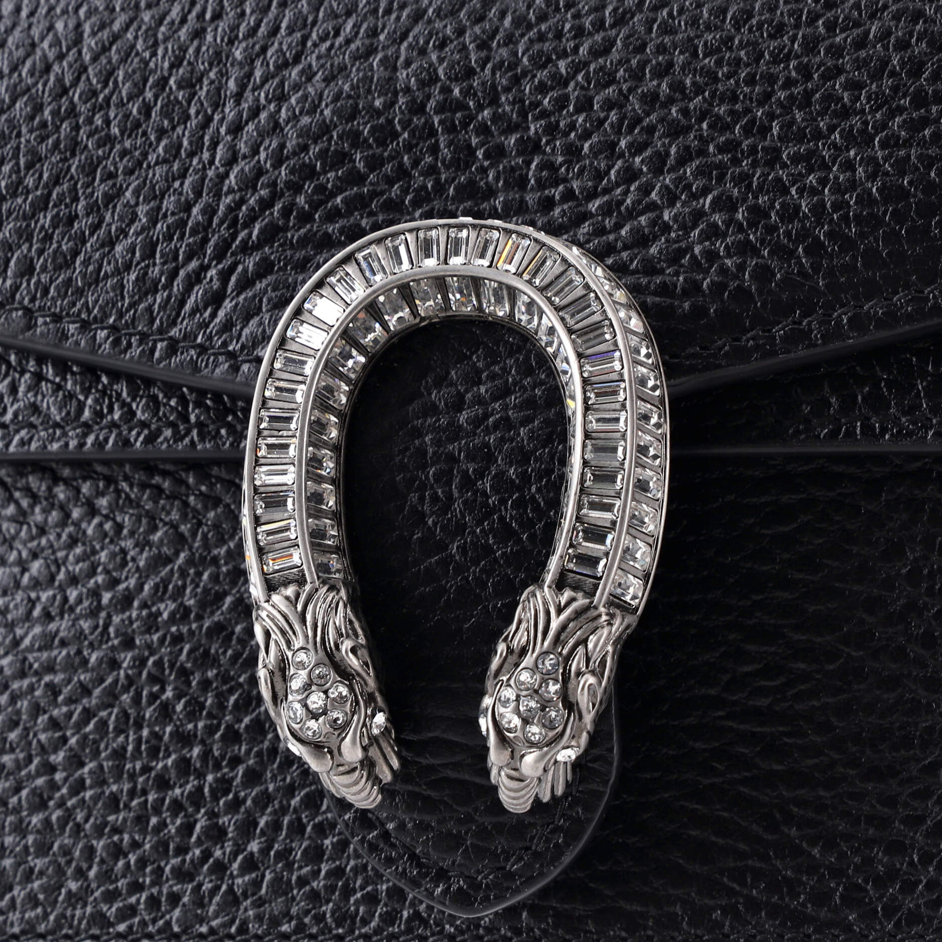 Dionysus Top Handle Bag Leather with Crystals Mini - Image 7