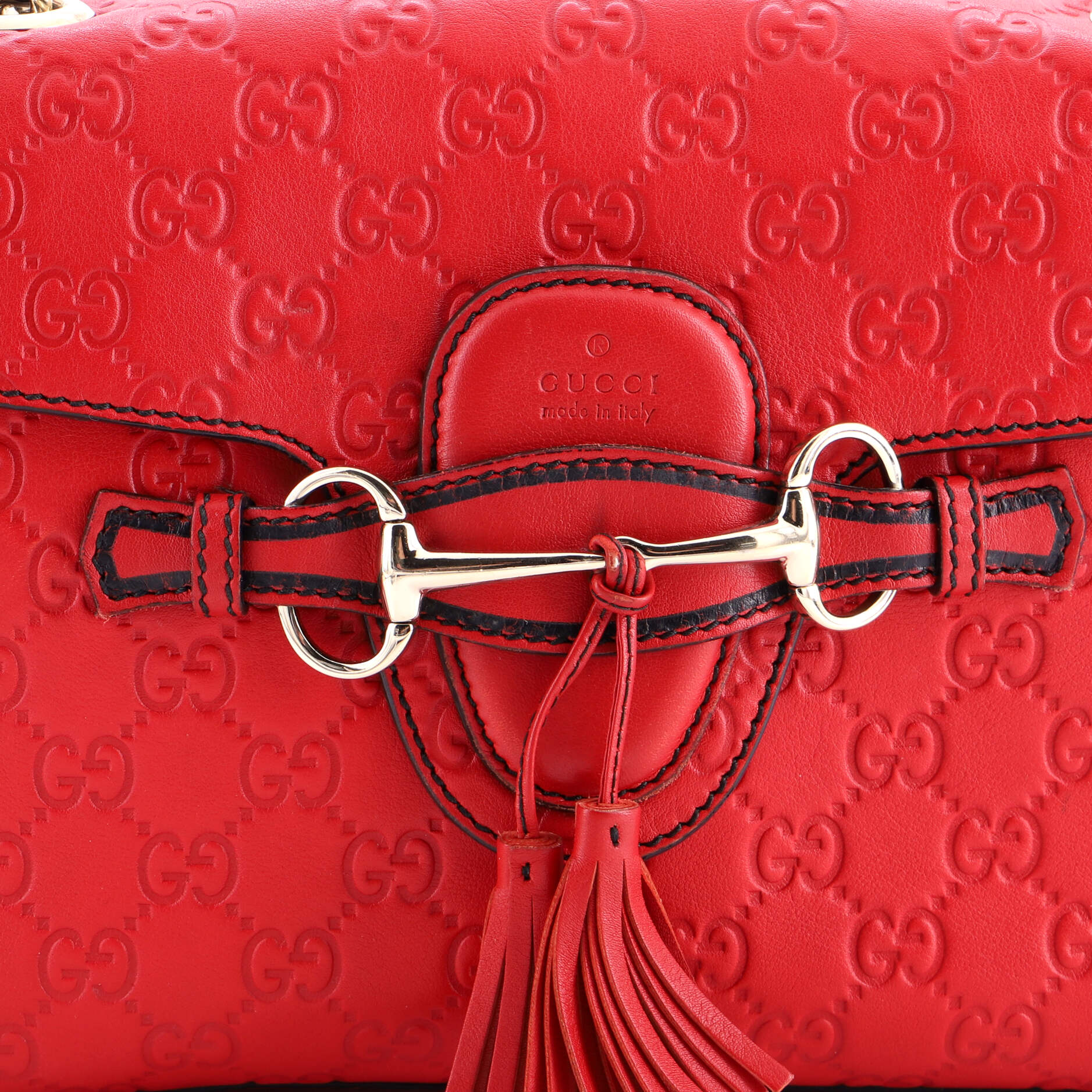 Emily Chain Flap Bag Guccissima Leather Medium - Image 6