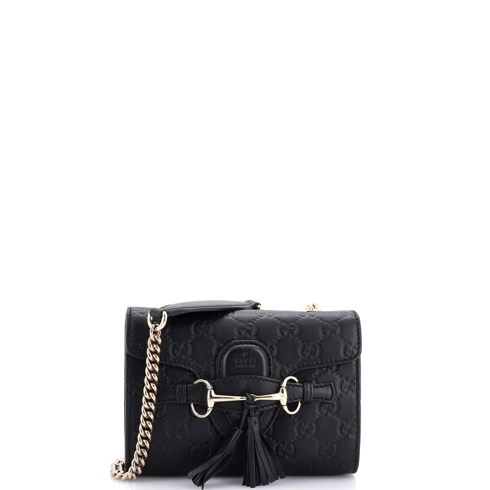 Emily Chain Flap Bag Guccissima Leather Mini