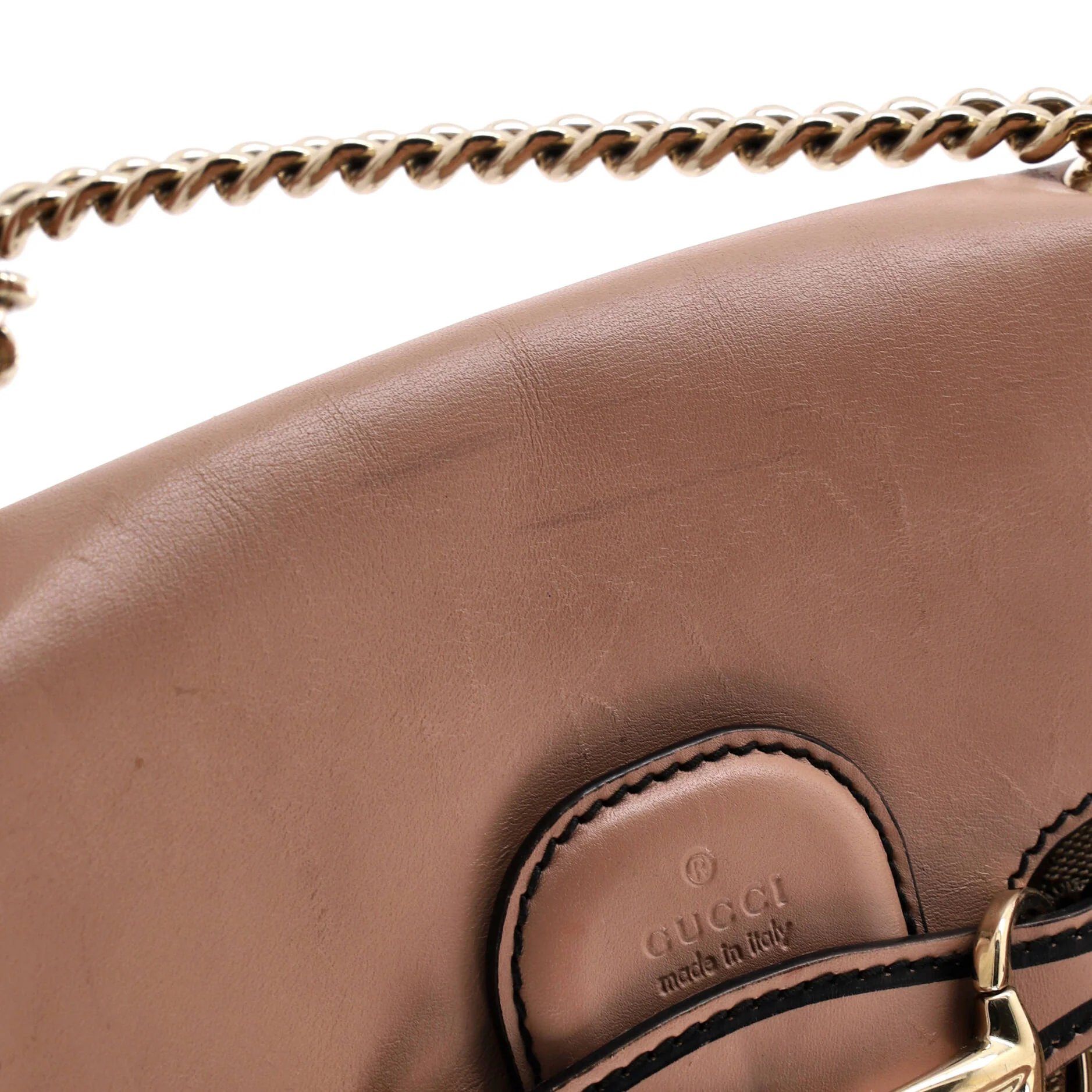 Emily Chain Flap Shoulder Bag GG Canvas and Leather Medium - Image 8
