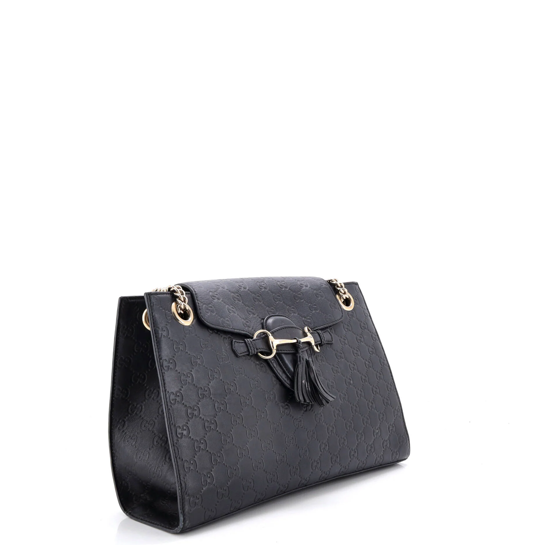 Emily Chain Flap Shoulder Bag Guccissima Leather Large - Image 2