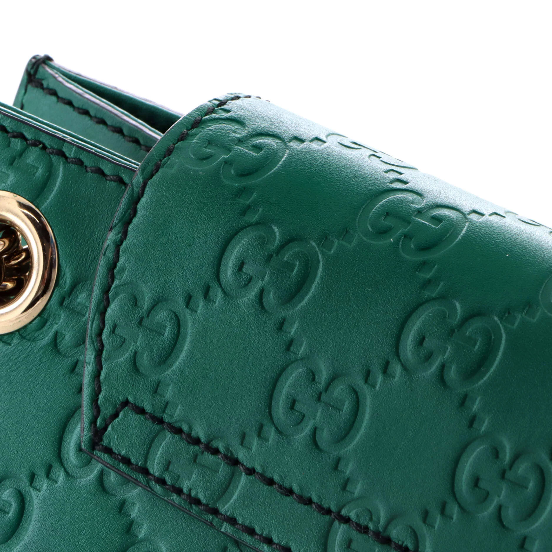 Emily Chain Flap Shoulder Bag Guccissima Leather Small - Image 7