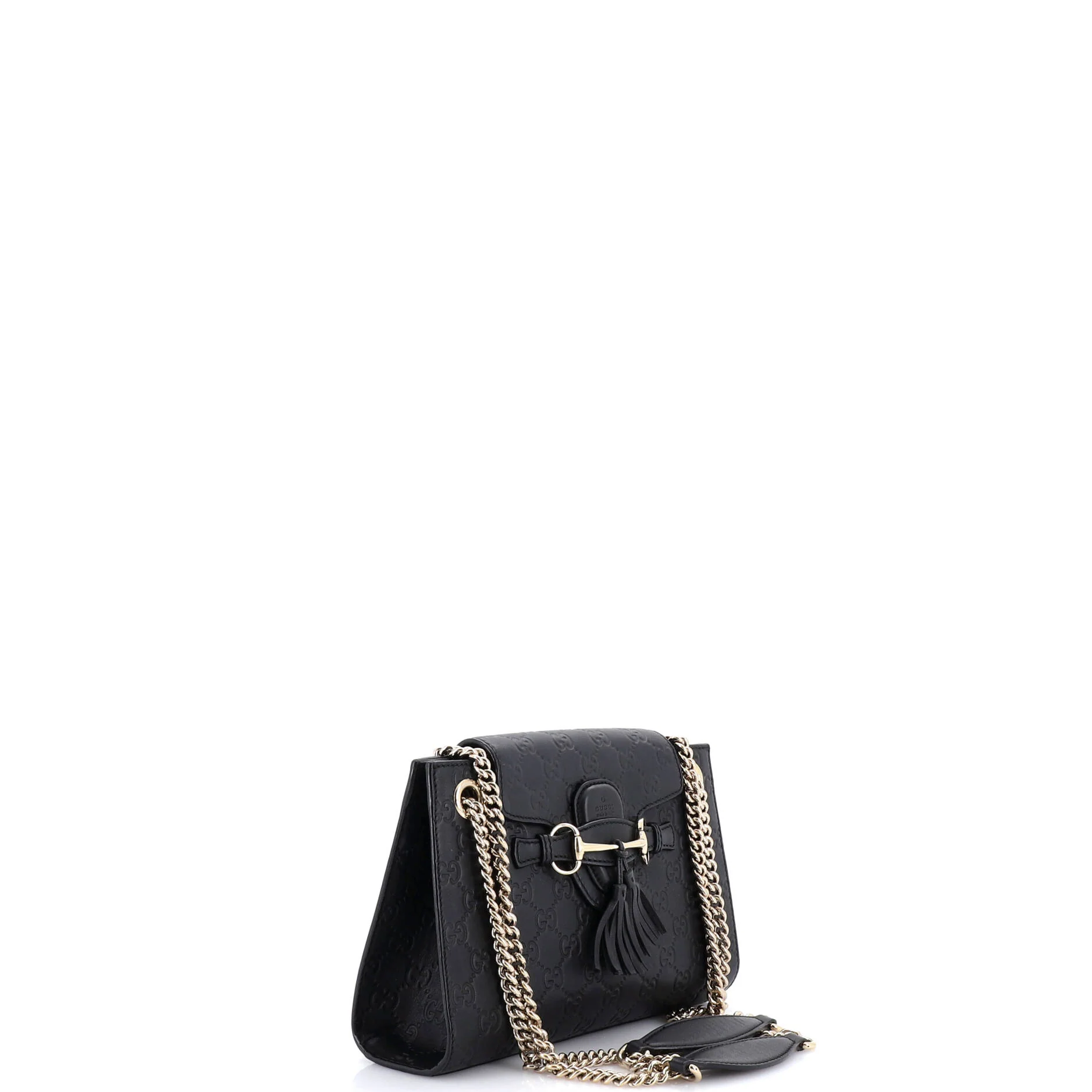 Emily Chain Flap Shoulder Bag Guccissima Leather Small - Image 2