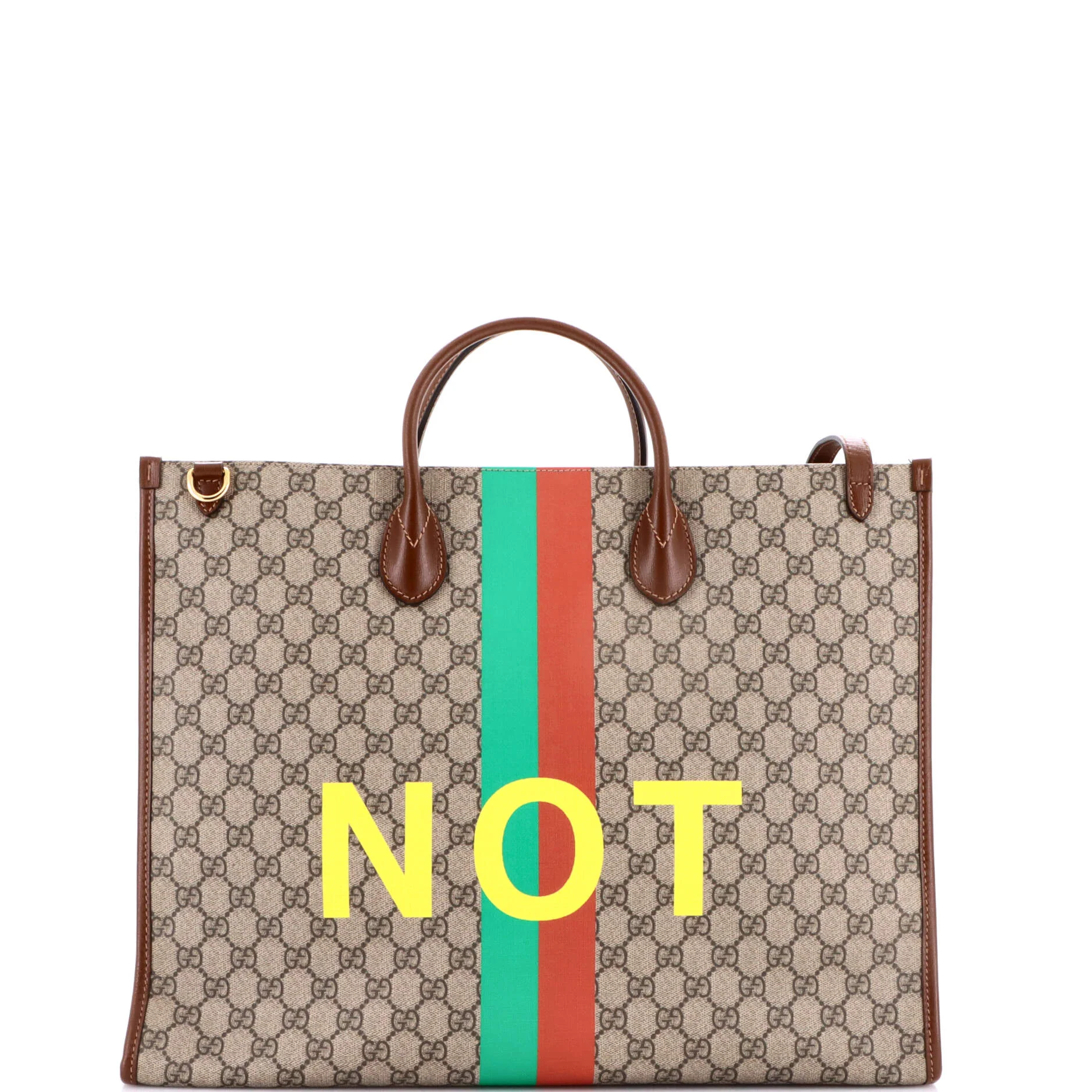 Fake/Not Convertible Open Tote Printed GG Coated Canvas Large - Image 3