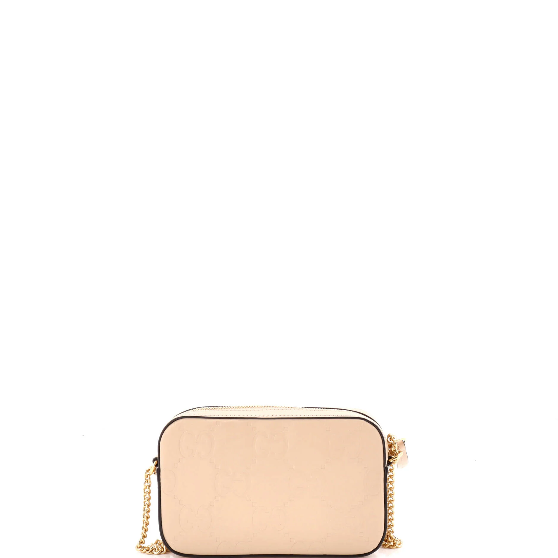 Front Pocket Chain Shoulder Bag Jumbo GG Embossed Leather Super Mini - Image 3
