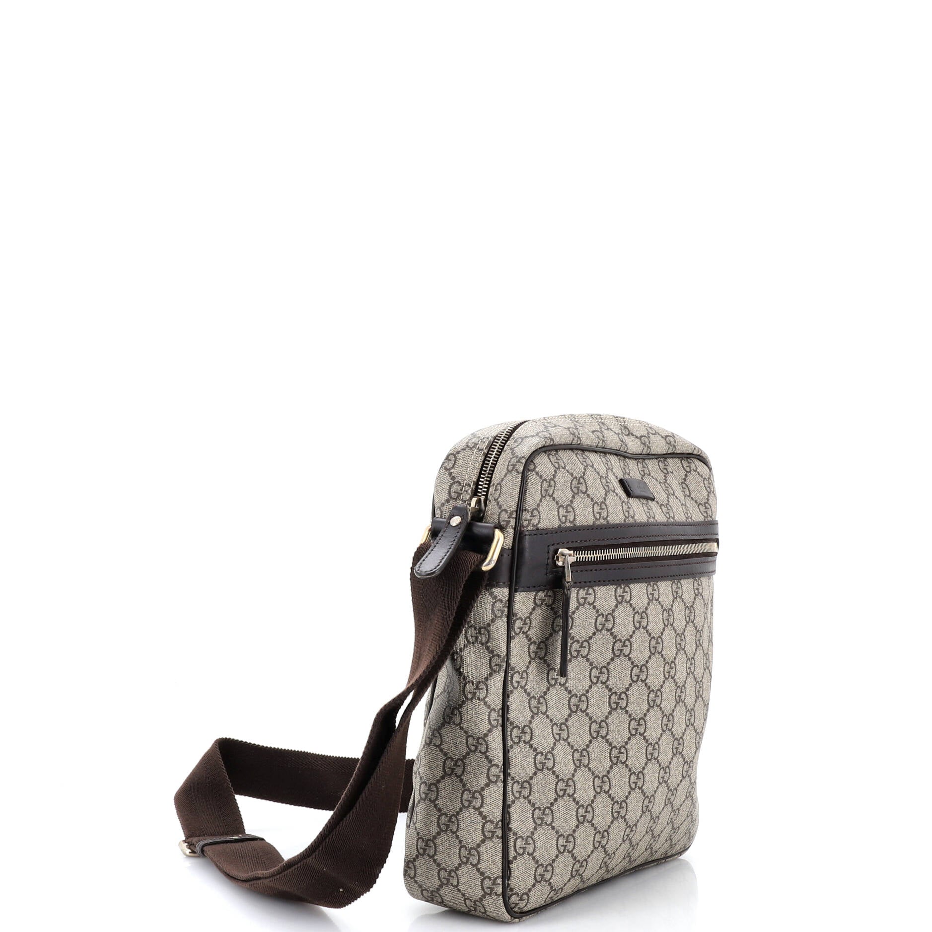 Front Zip Messenger GG Coated Canvas Medium - Image 2