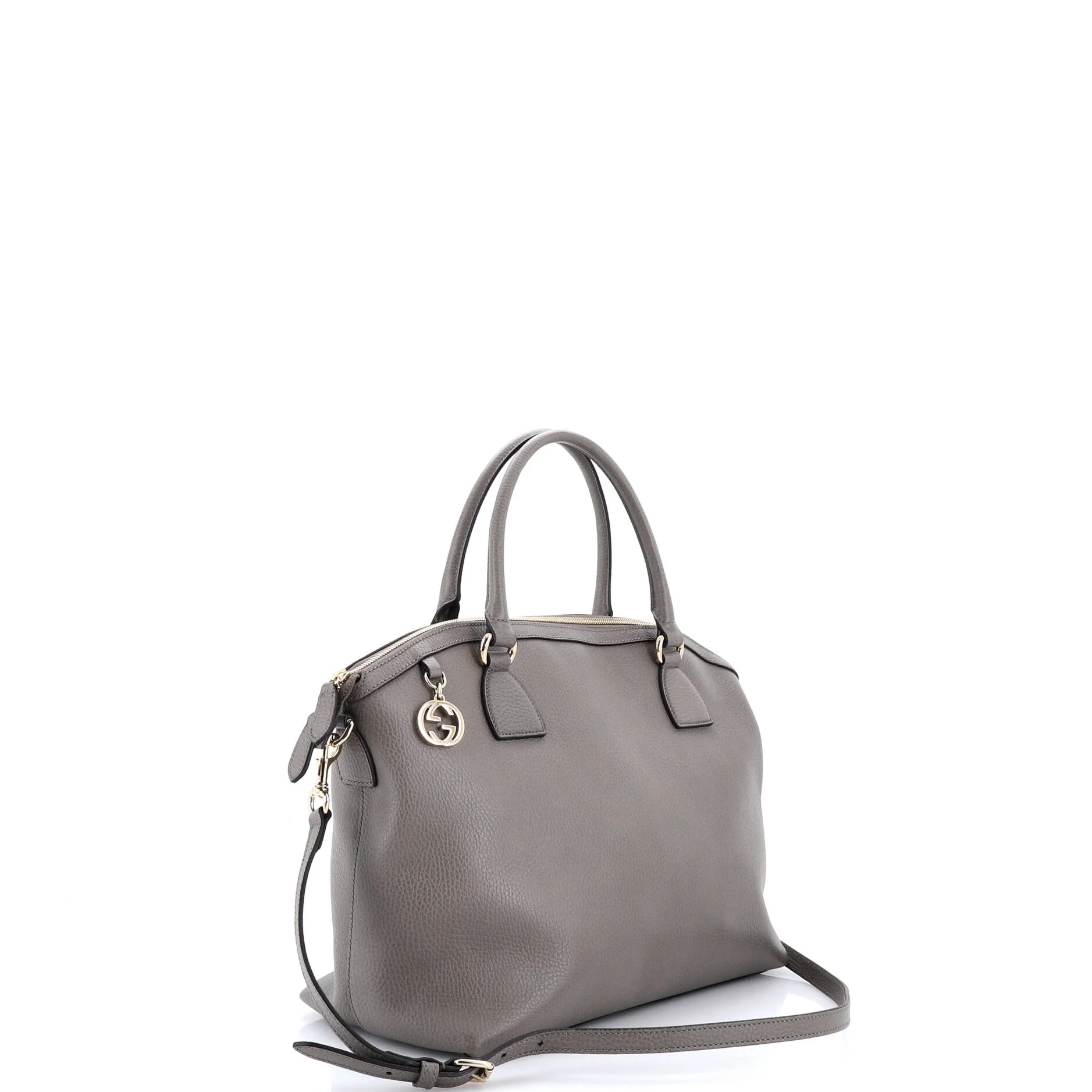 GG Charm Convertible Dome Satchel Leather Medium - Image 2