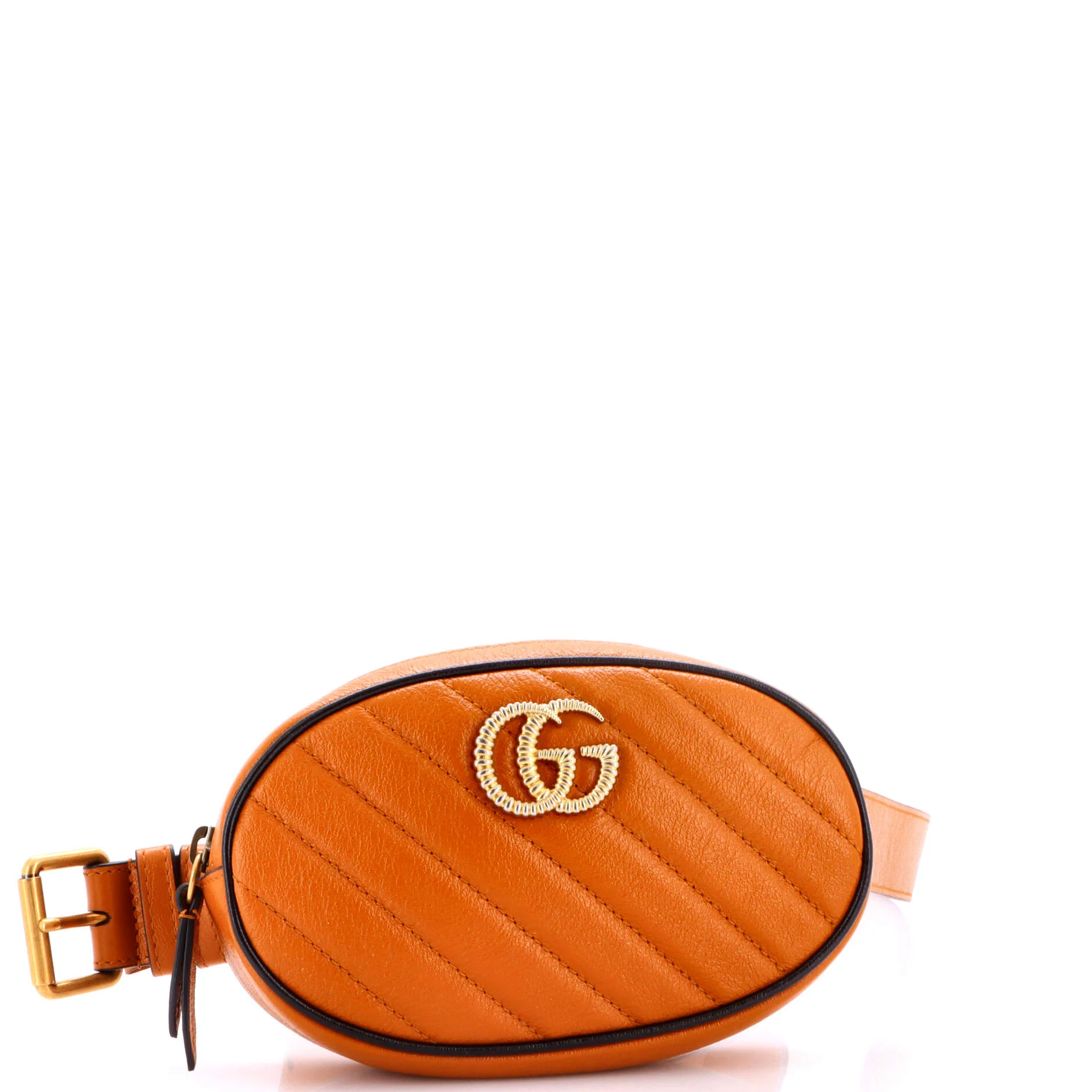 GG Marmont Belt Bag Diagonal Quilted Leather