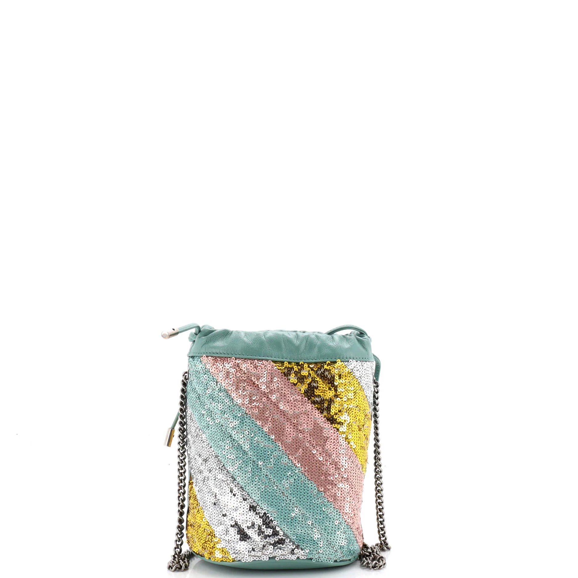 GG Marmont Bucket Bag Diagonal Quilted Sequins Mini - Image 3