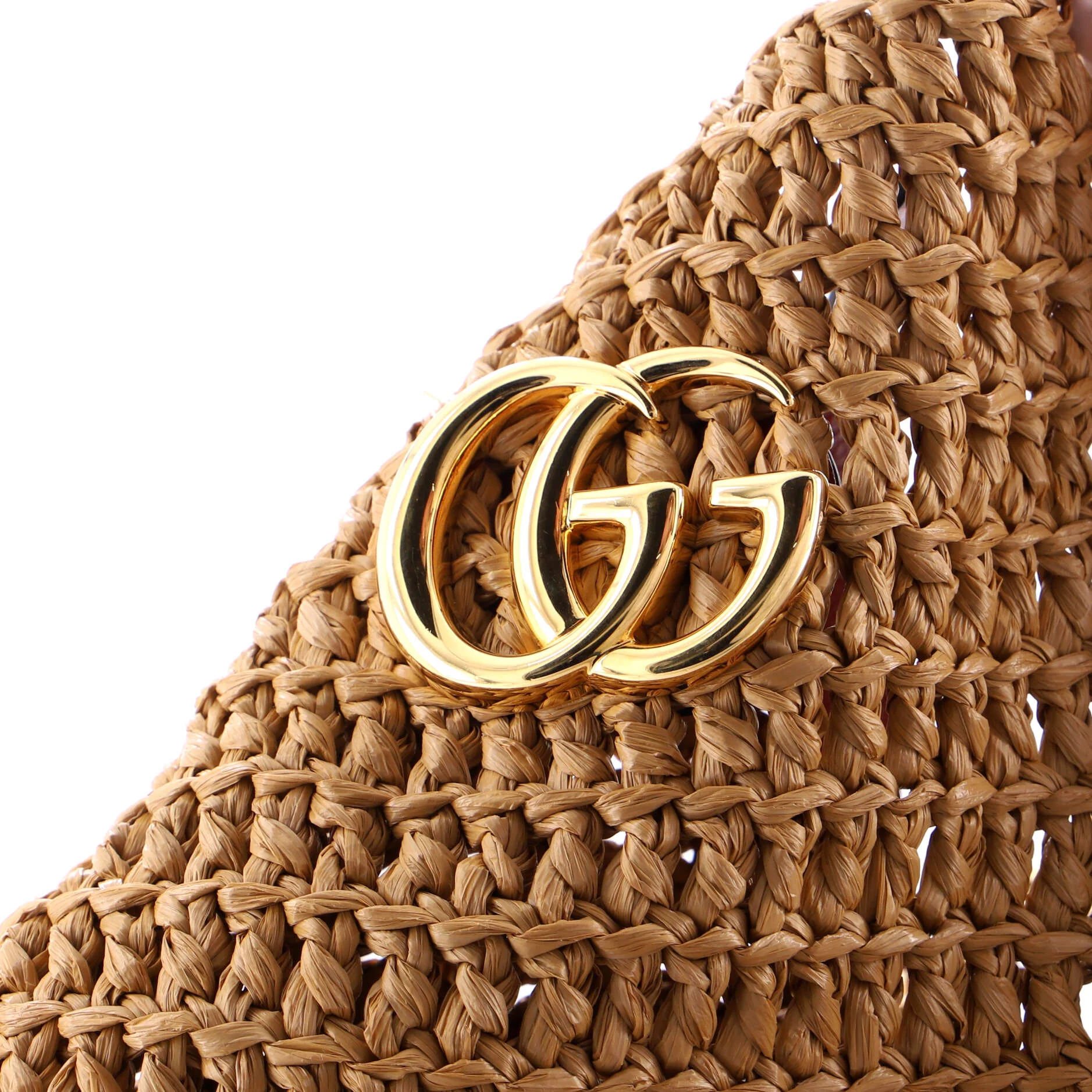 GG Marmont Chain Tote Raffia Large - Image 8