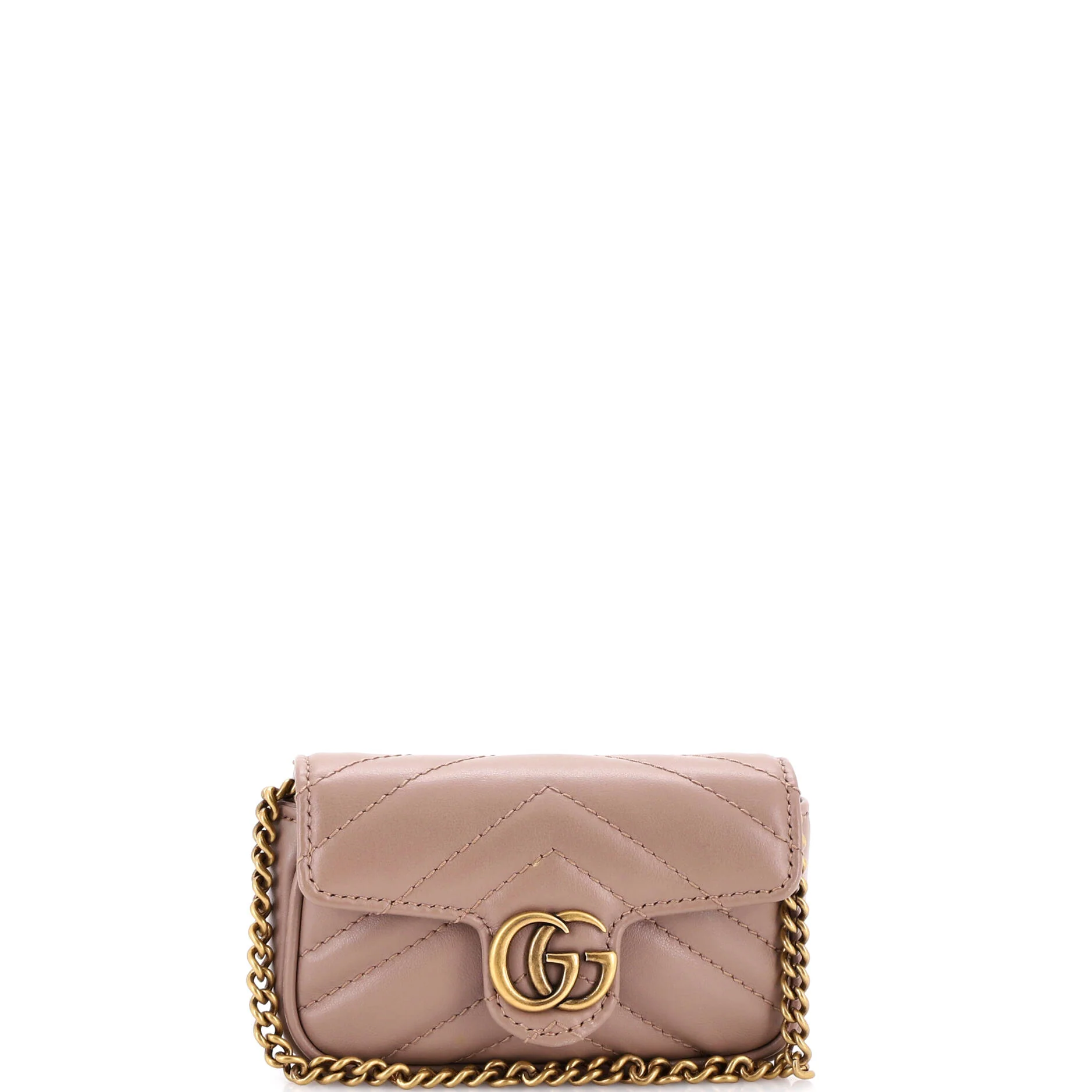GG Marmont Coin Purse on Chain Matelasse Leather