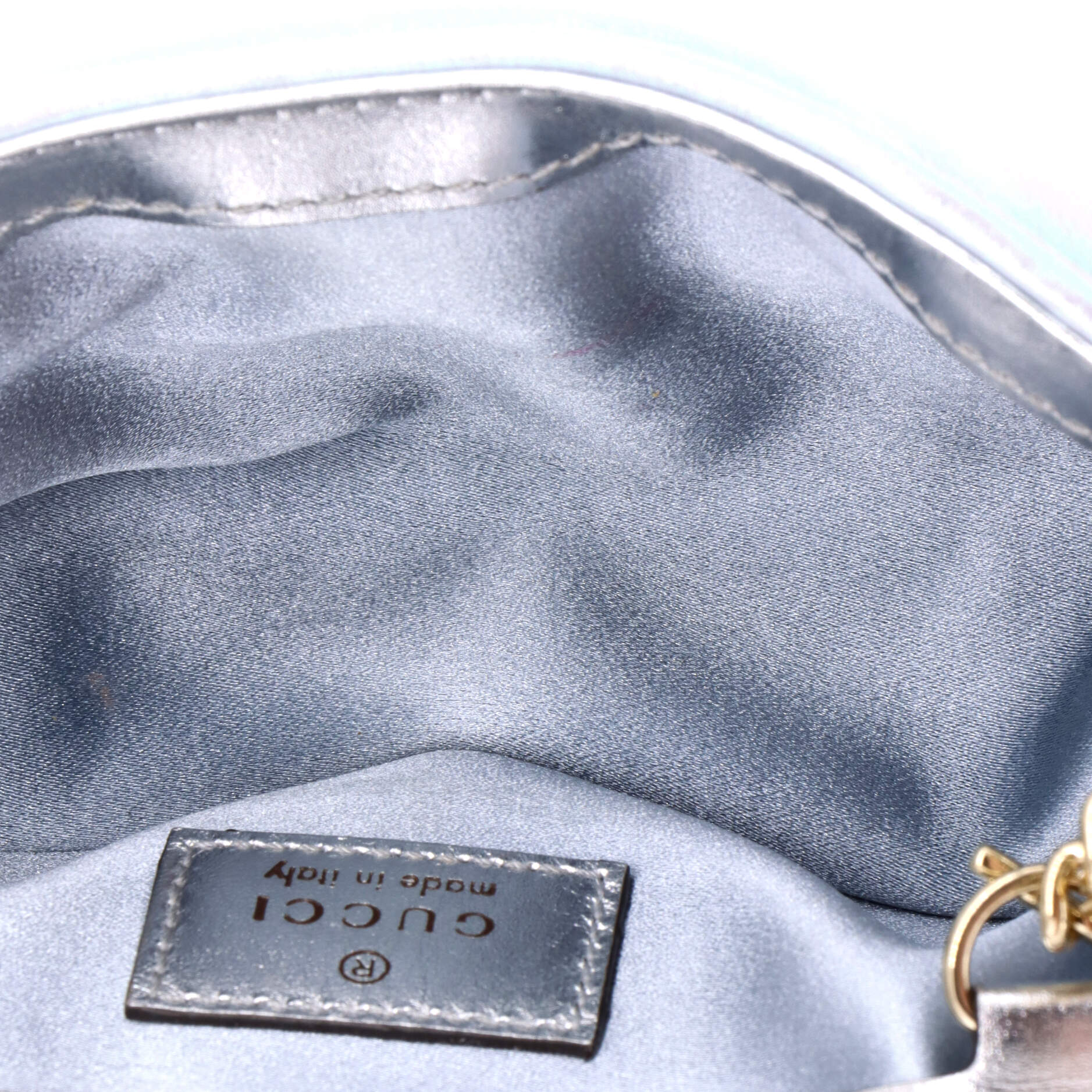 GG Marmont Flap Bag Chevron Iridescent Leather Super Mini - Image 5