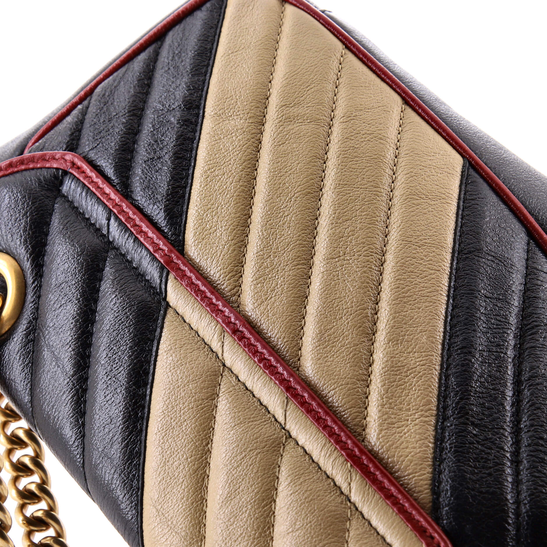GG Marmont Flap Bag Diagonal Quilted Leather Mini - Image 7