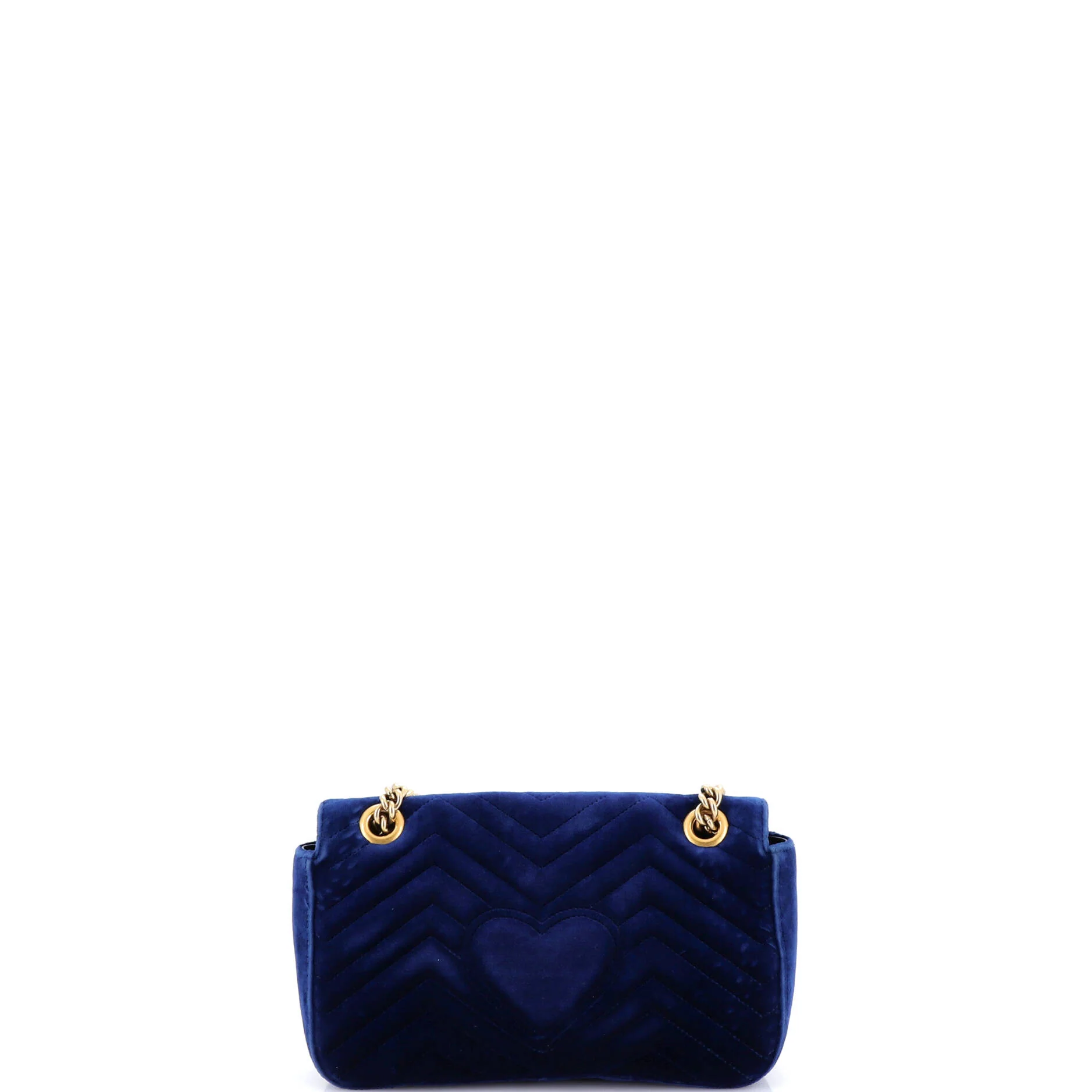 GG Marmont Flap Bag Embroidered Matelasse Velvet Small - Image 3