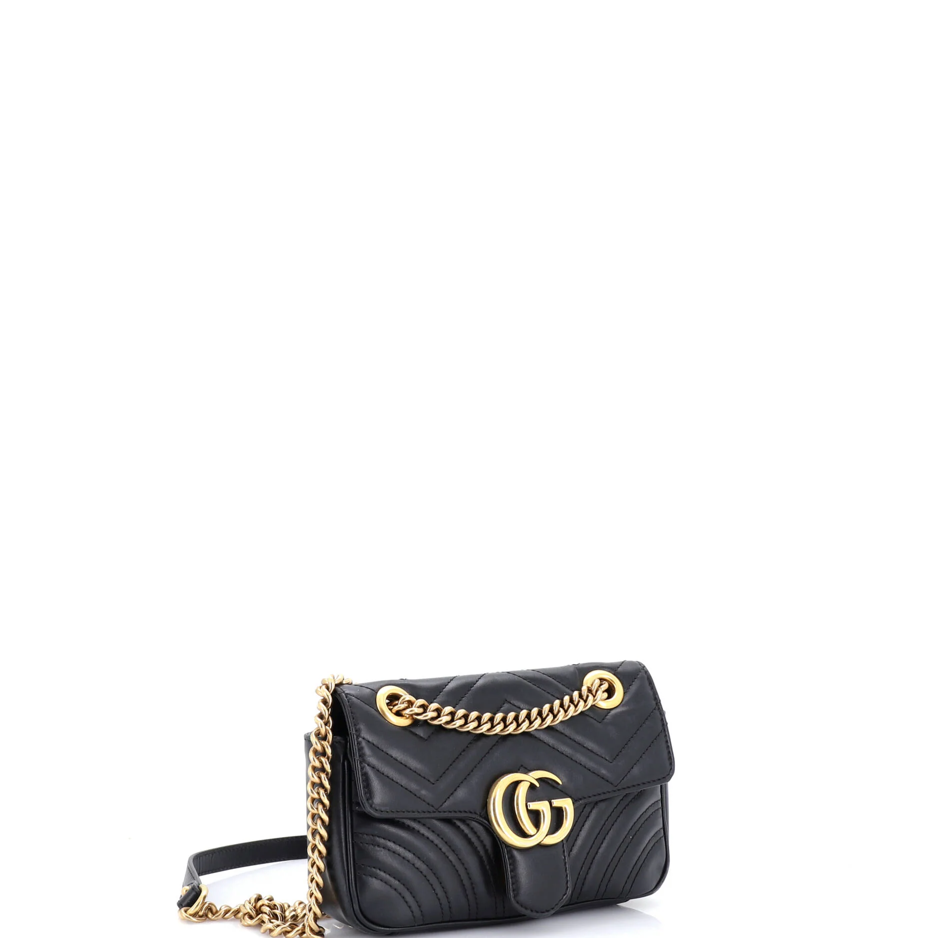 GG Marmont Flap Bag Matelasse Leather Small - Image 2