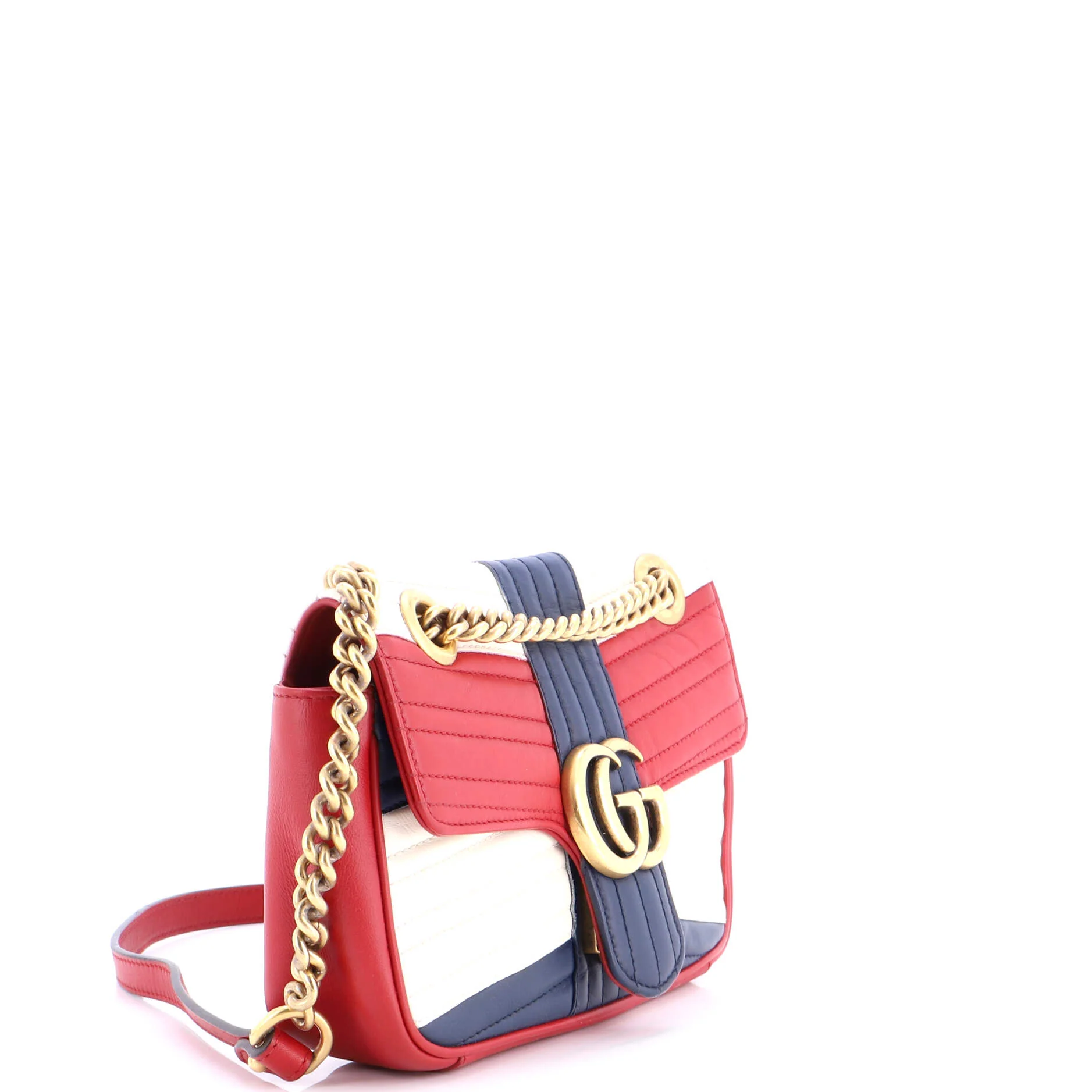 GG Marmont Flap Bag Matelasse Leather Small - Image 2
