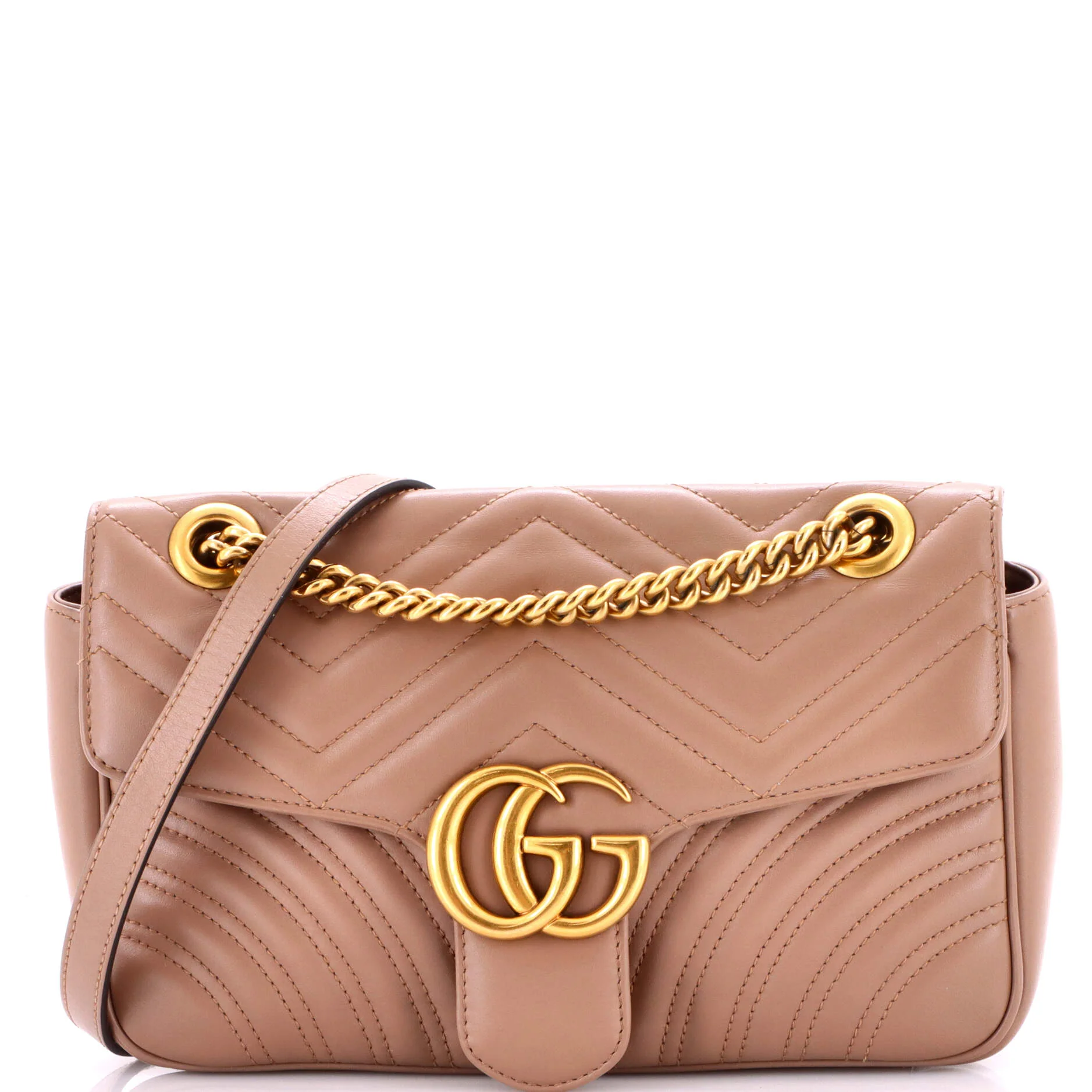 GG Marmont Flap Bag Matelasse Leather Small