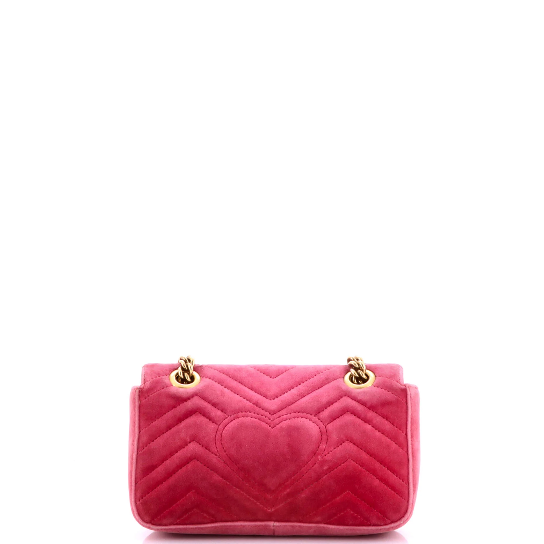 GG Marmont Flap Bag Matelasse Velvet Mini - Image 3