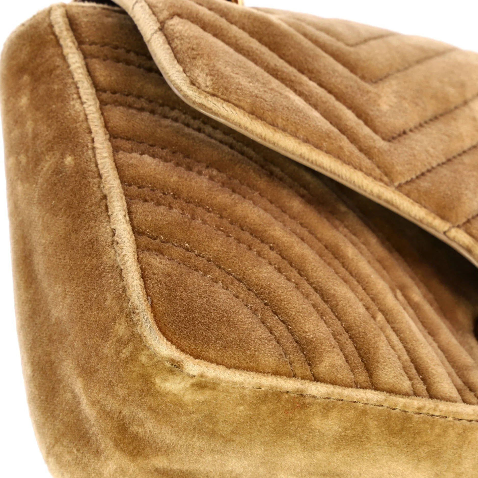 GG Marmont Flap Bag Matelasse Velvet Small - Image 7