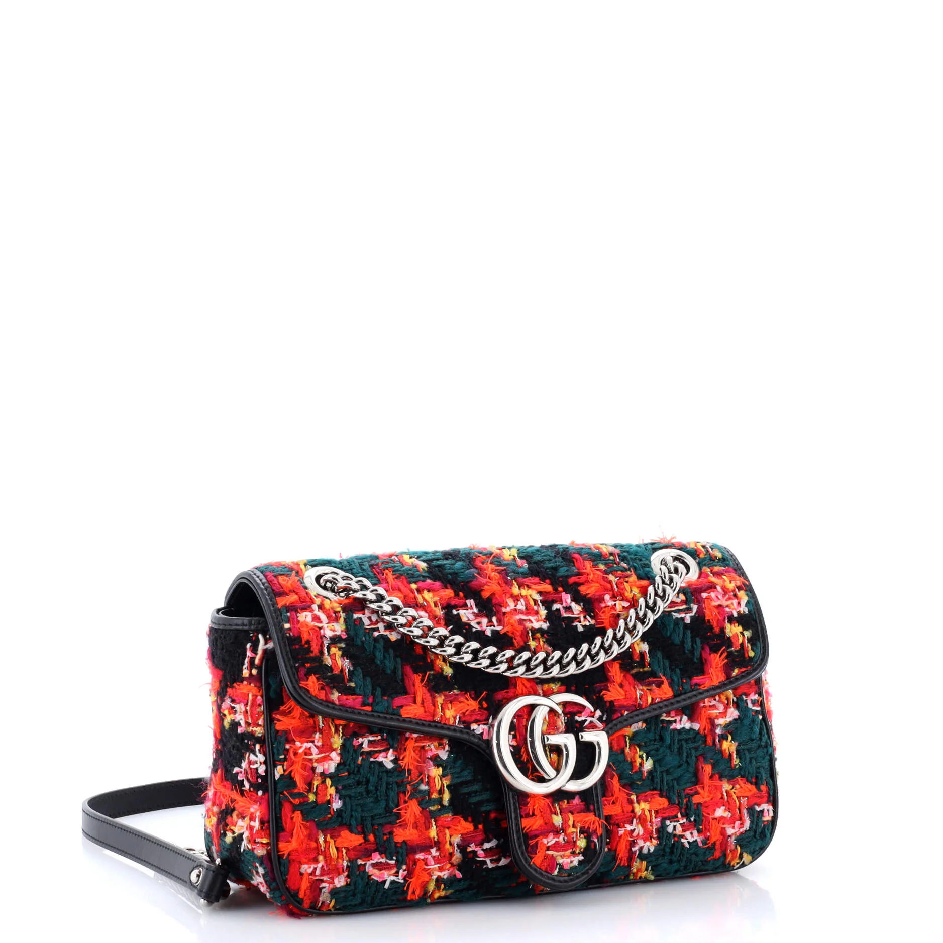 GG Marmont Flap Bag Tweed Small - Image 2