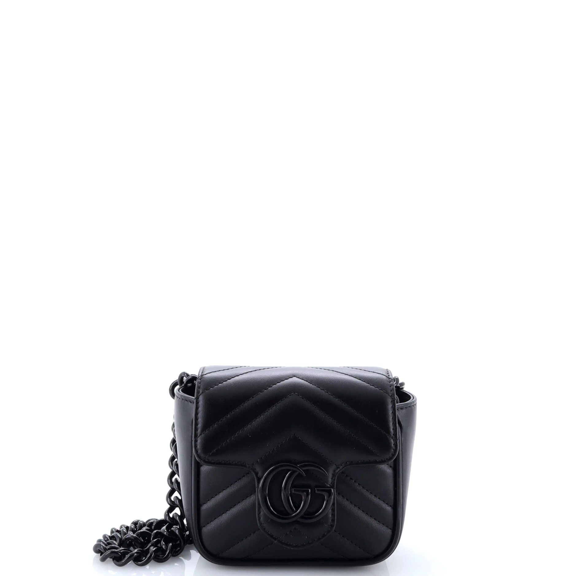 GG Marmont Flap Belt Bag Matelasse Leather Mini