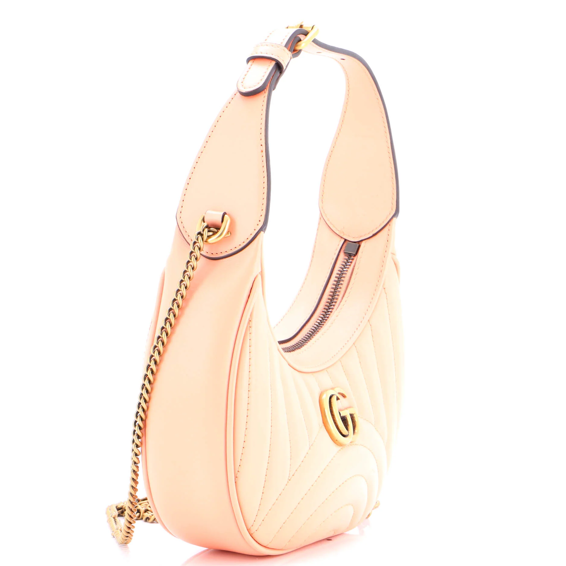 GG Marmont Half Moon Hobo Matelasse Leather Mini - Image 2