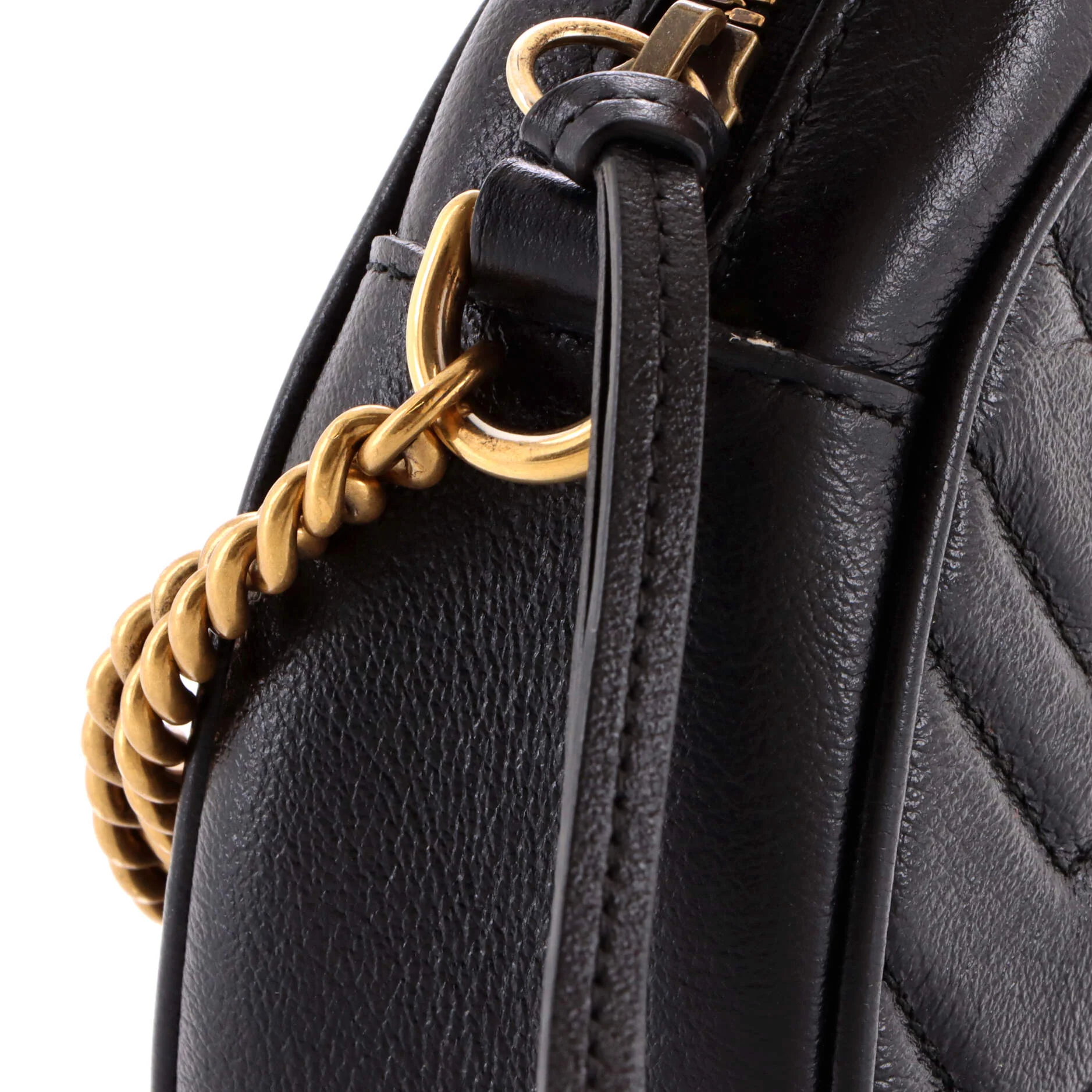 GG Marmont Round Shoulder Bag Matelasse Leather Mini - Image 8
