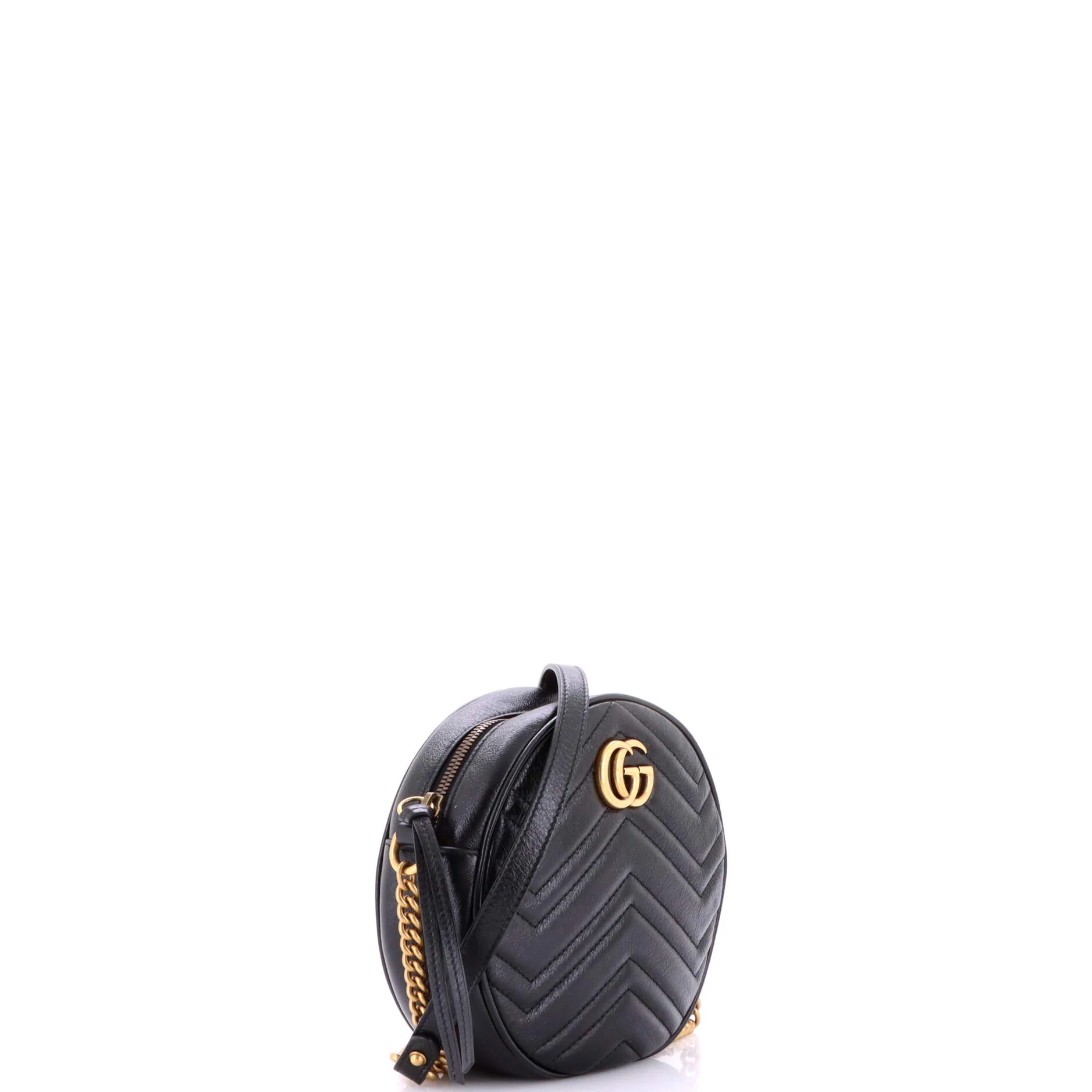 GG Marmont Round Shoulder Bag Matelasse Leather Mini - Image 2