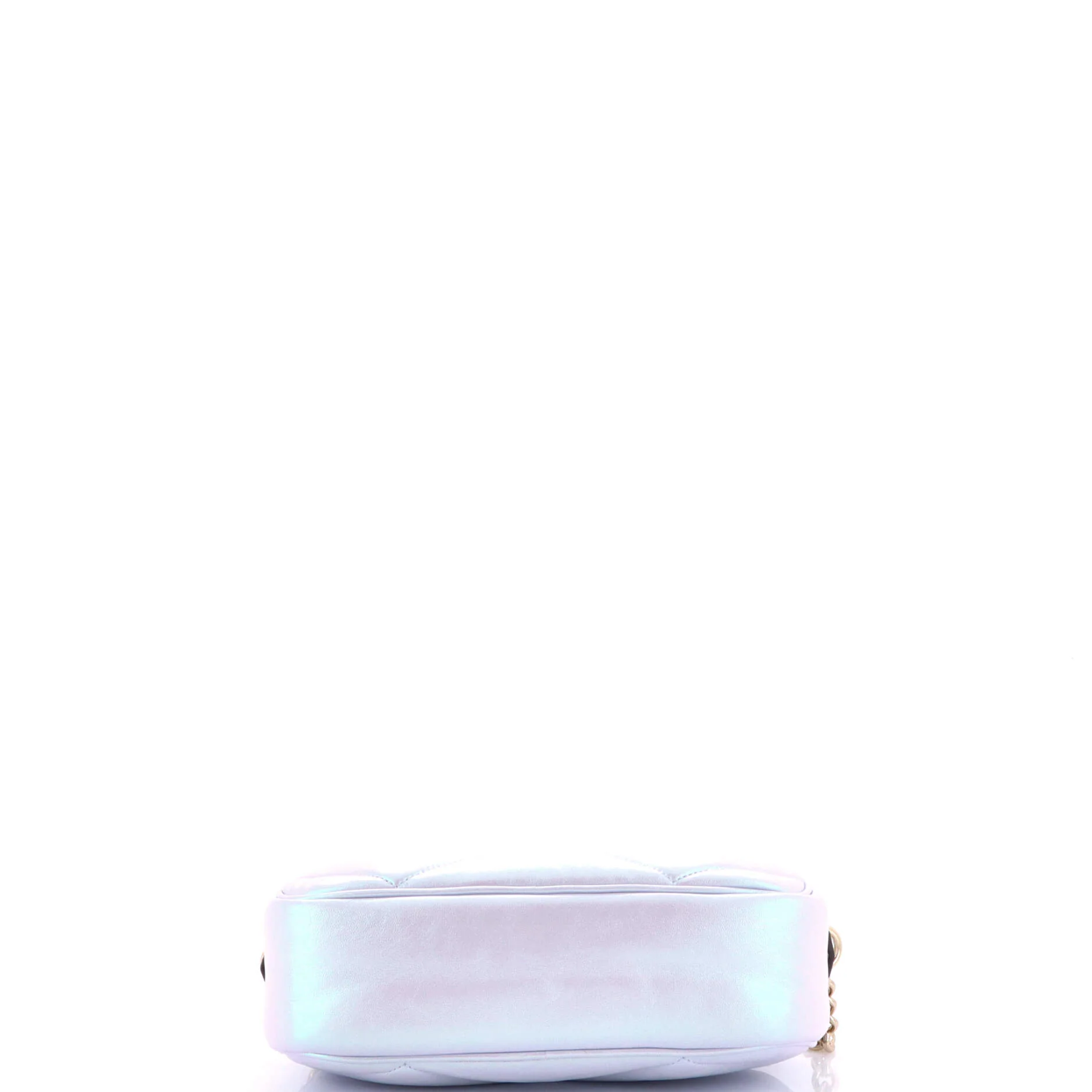 GG Marmont Shoulder Bag Chevron Iridescent Leather Small - Image 4