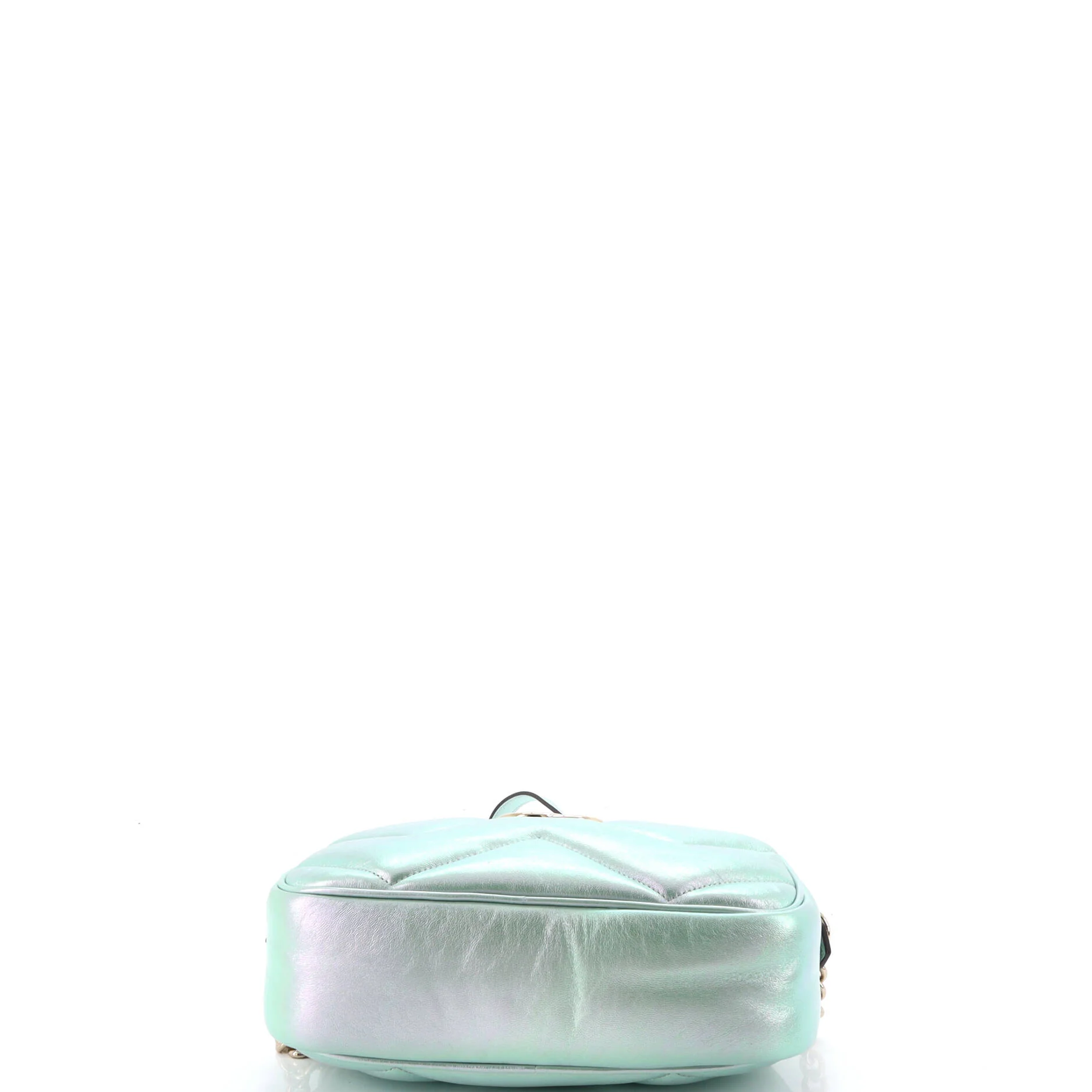 GG Marmont Shoulder Bag Chevron Iridescent Leather Small - Image 4