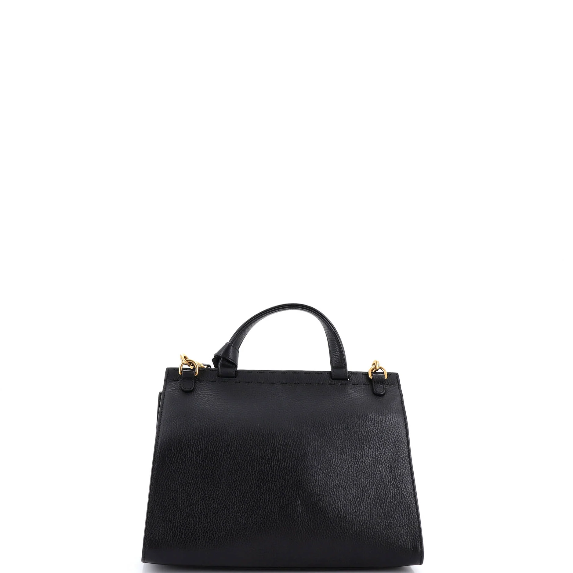 GG Marmont Top Handle Bag Leather Small - Image 3
