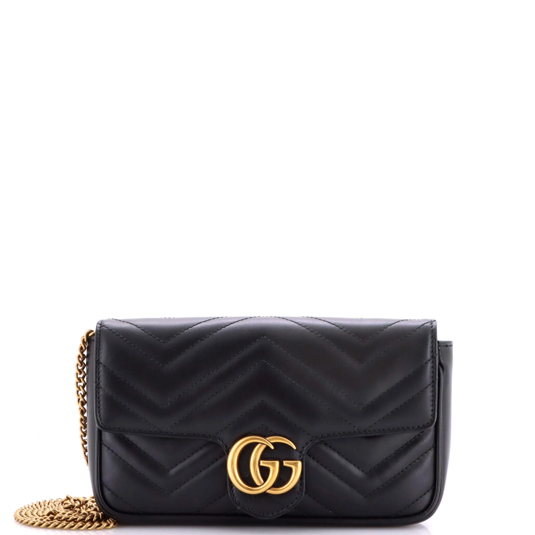 GG Marmont Wallet on Chain Matelasse Leather Mini