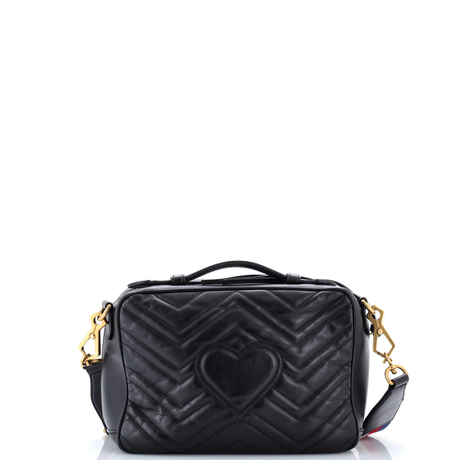 GG Marmont Zip Around Camera Bag Matelasse Leather Small - Image 3