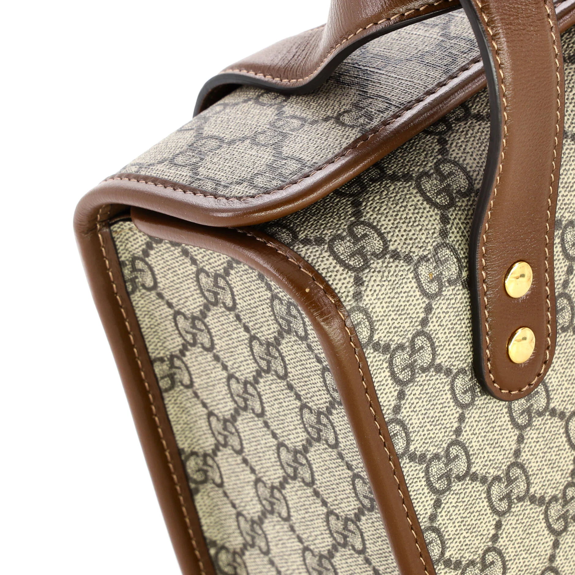 Horsebit 1955 Boston Bag GG Coated Canvas Small - Image 6