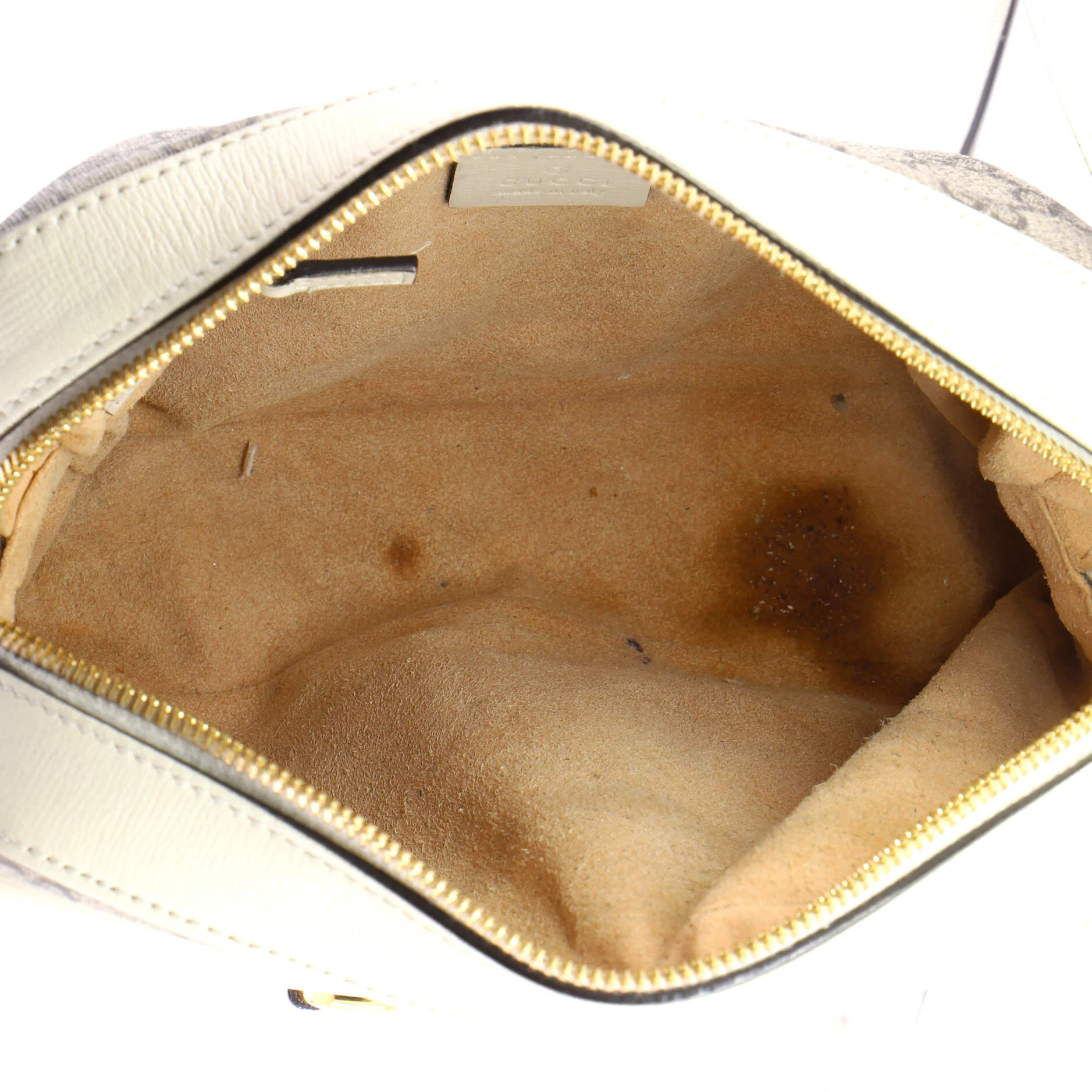 Horsebit 1955 Flap Pocket Camera Bag GG Coated Canvas and Leather Small - Image 5