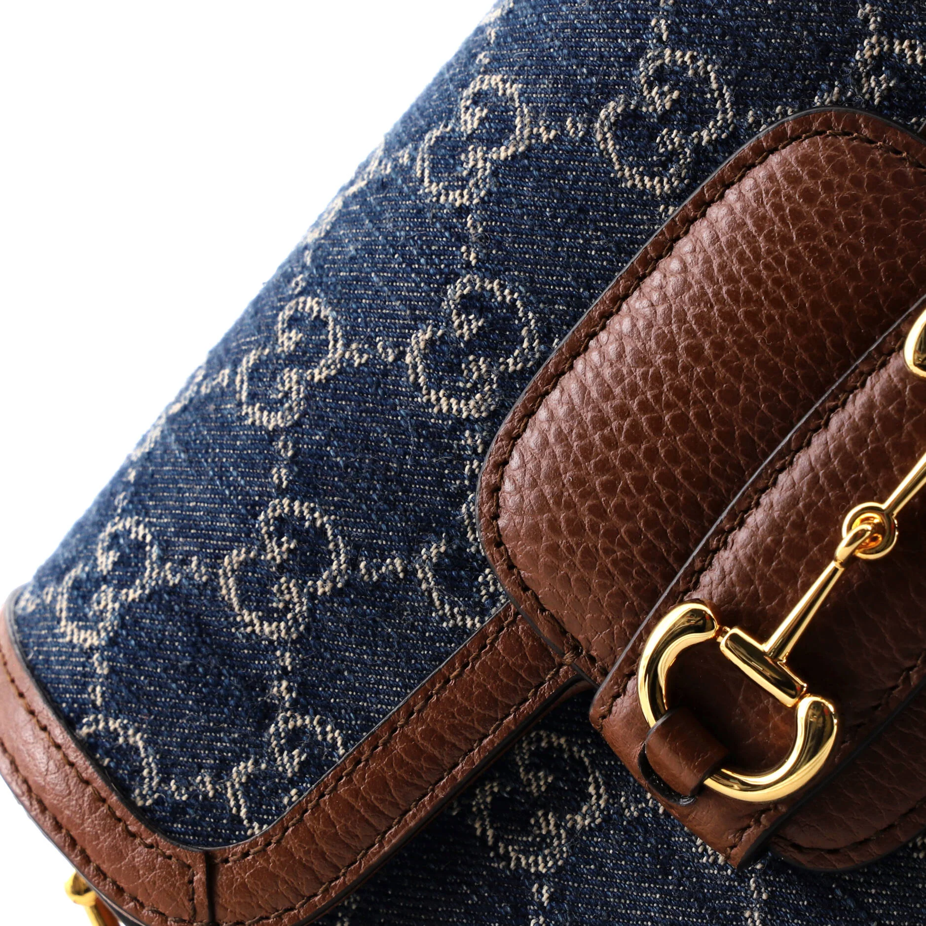 Horsebit 1955 Shoulder Bag GG Denim Mini - Image 7