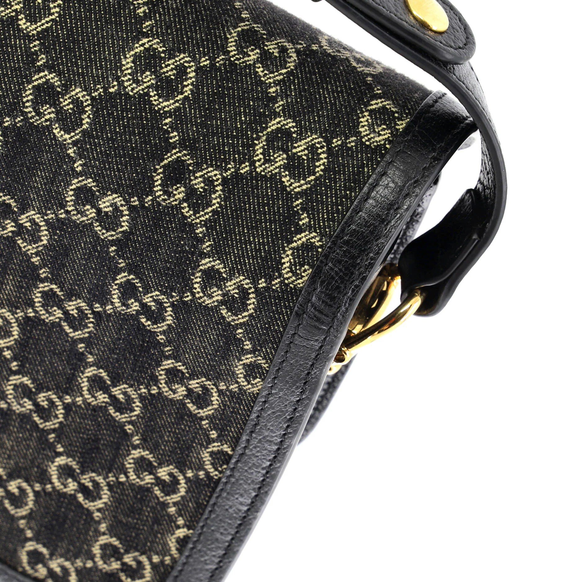 Horsebit 1955 Shoulder Bag GG Denim Small - Image 7
