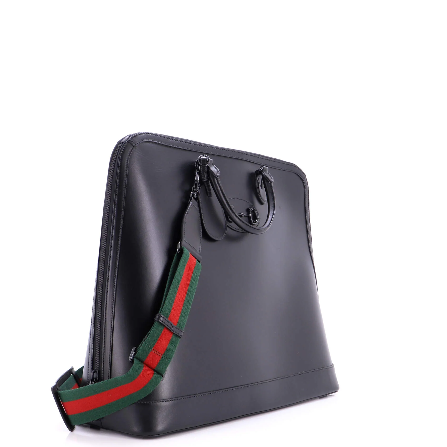 Horsebit 1955 Web Duffle Bag Leather Large - Image 2