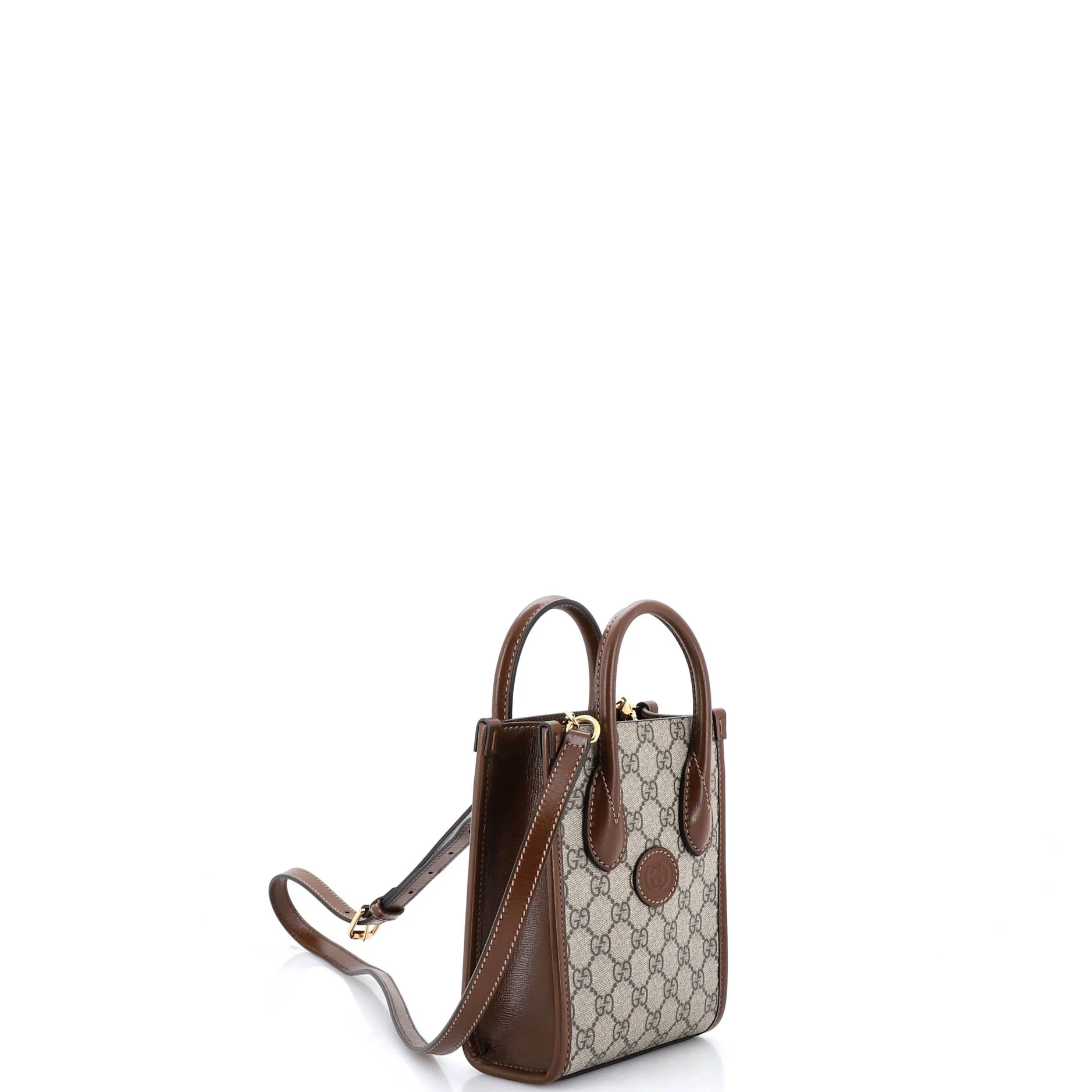 Interlocking G Patch Tote GG Coated Canvas Mini - Image 2